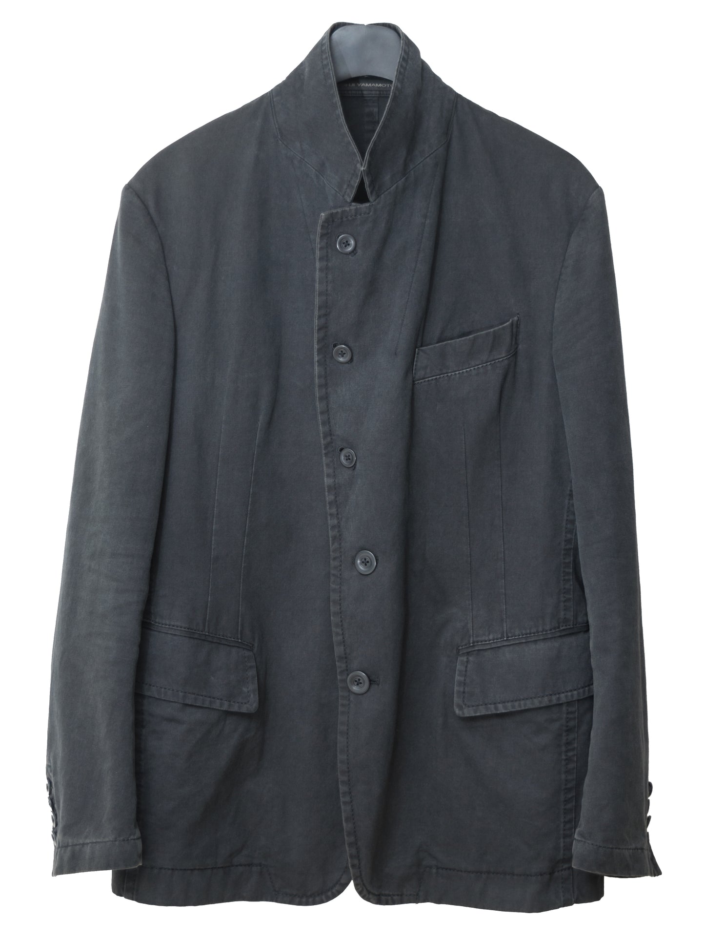 pigment dyed convertible tailored jacket dust grey ∙ cotton ∙ small