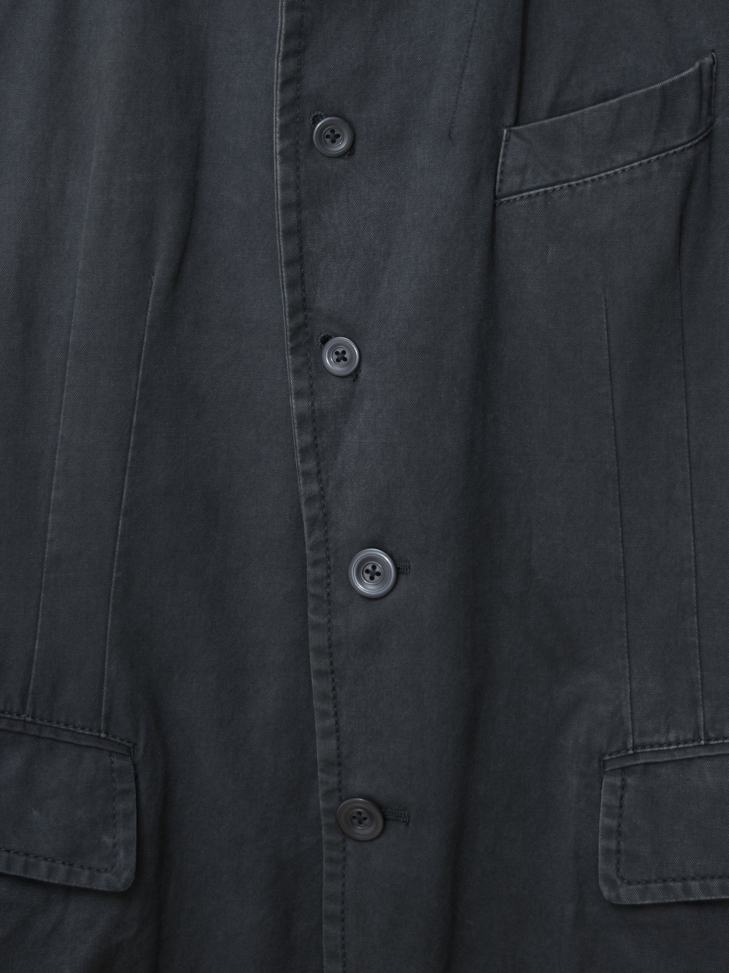 pigment dyed convertible tailored jacket dust grey ∙ cotton ∙ small