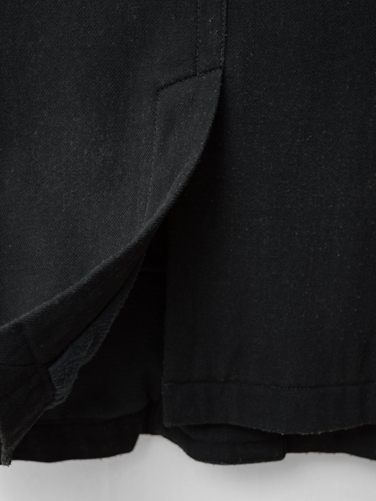a/w 07 belted shooter coat black ∙ wool nylon ∙ xsmall