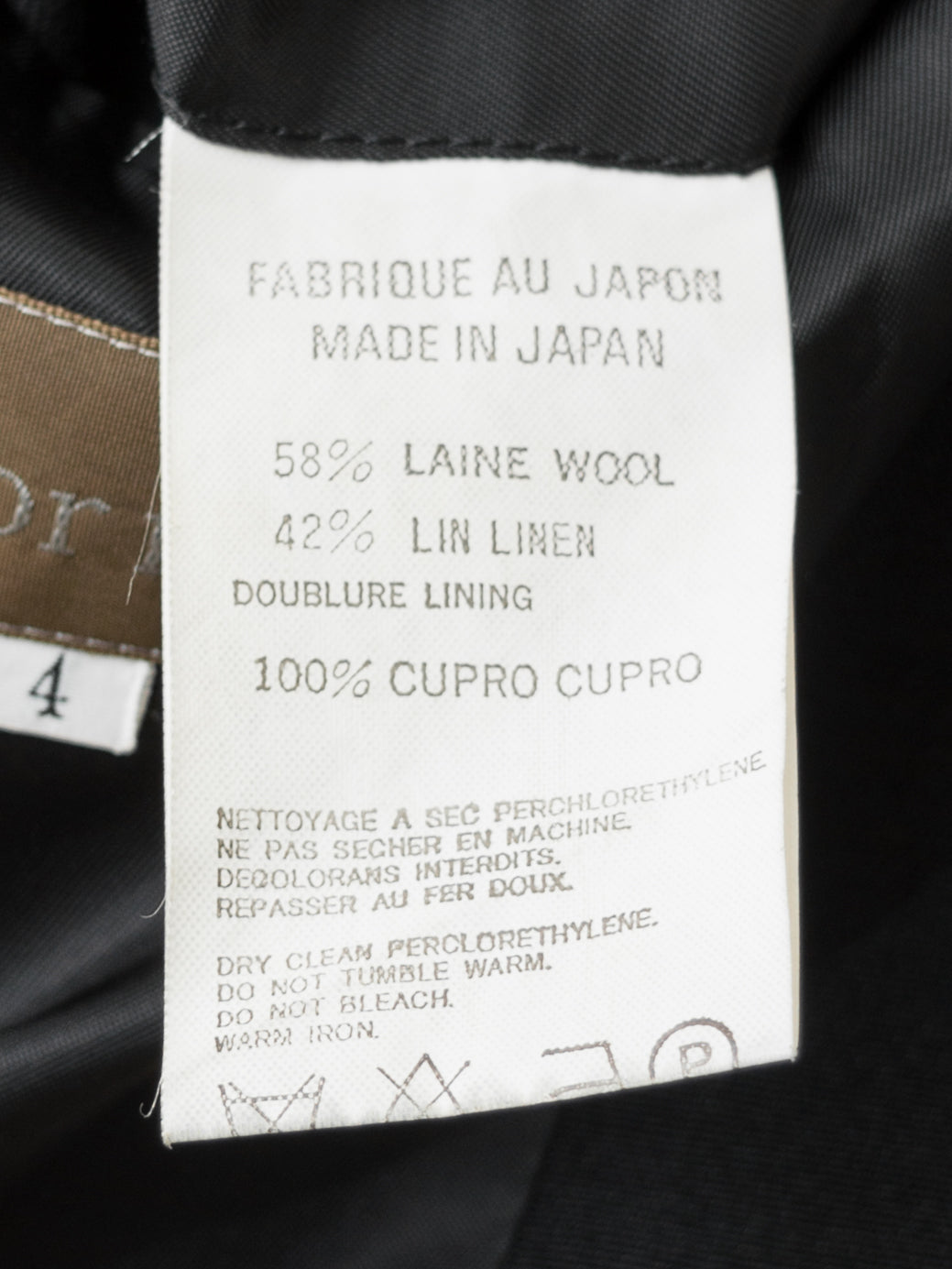 tailored jacket black ∙ wool linen ∙ large