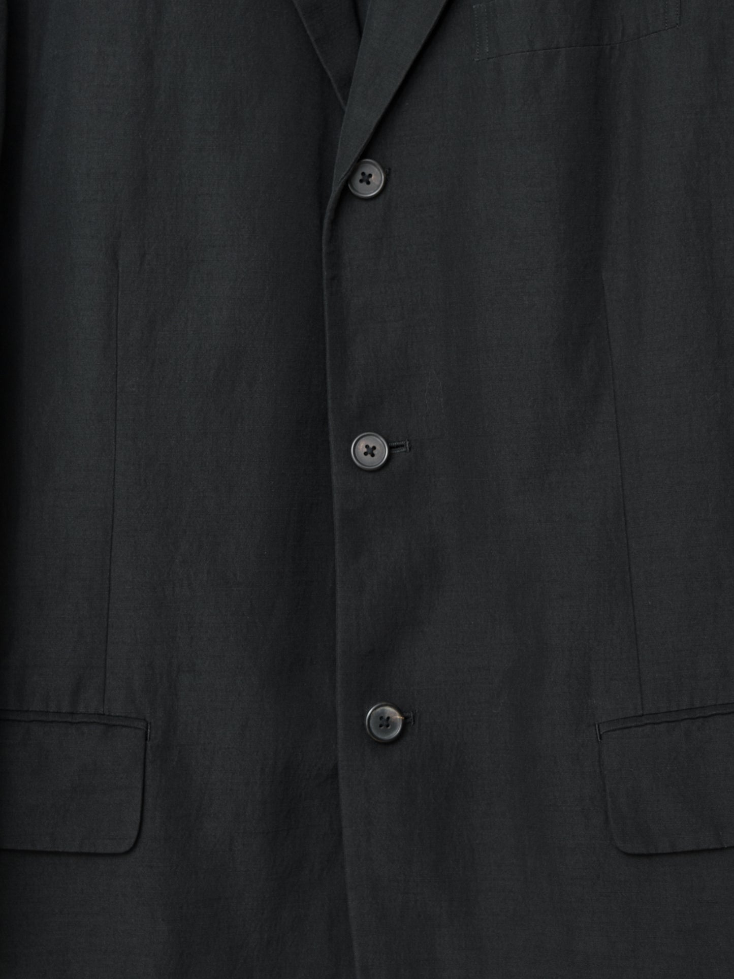 tailored jacket black ∙ wool linen ∙ large