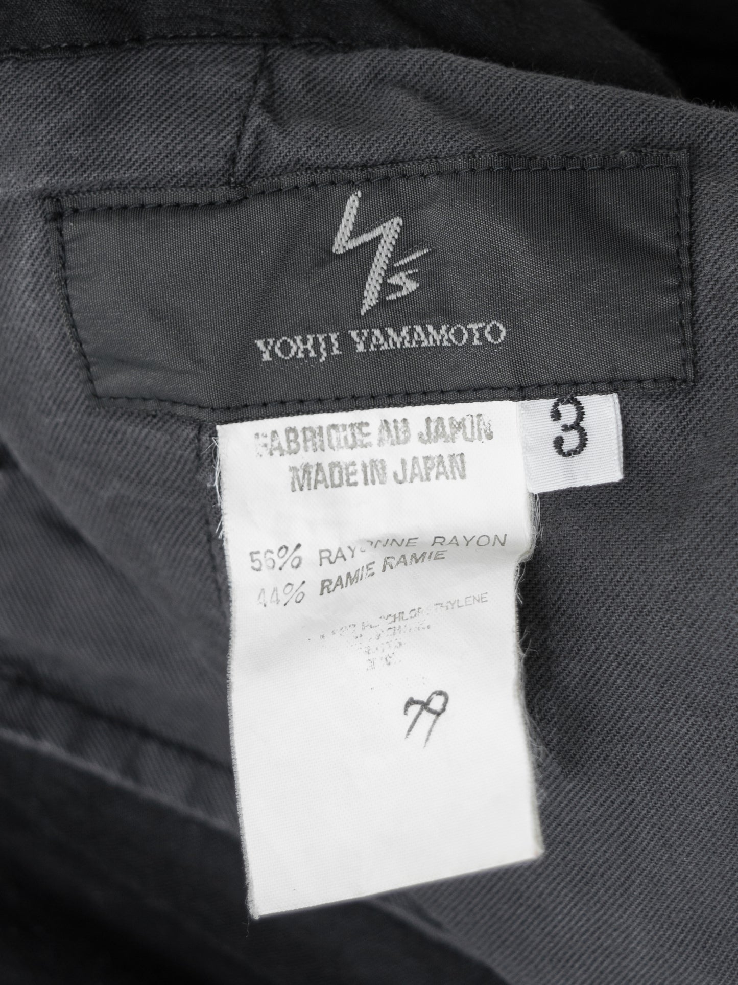 m-65 pants black ∙ rayon ramie ∙ medium