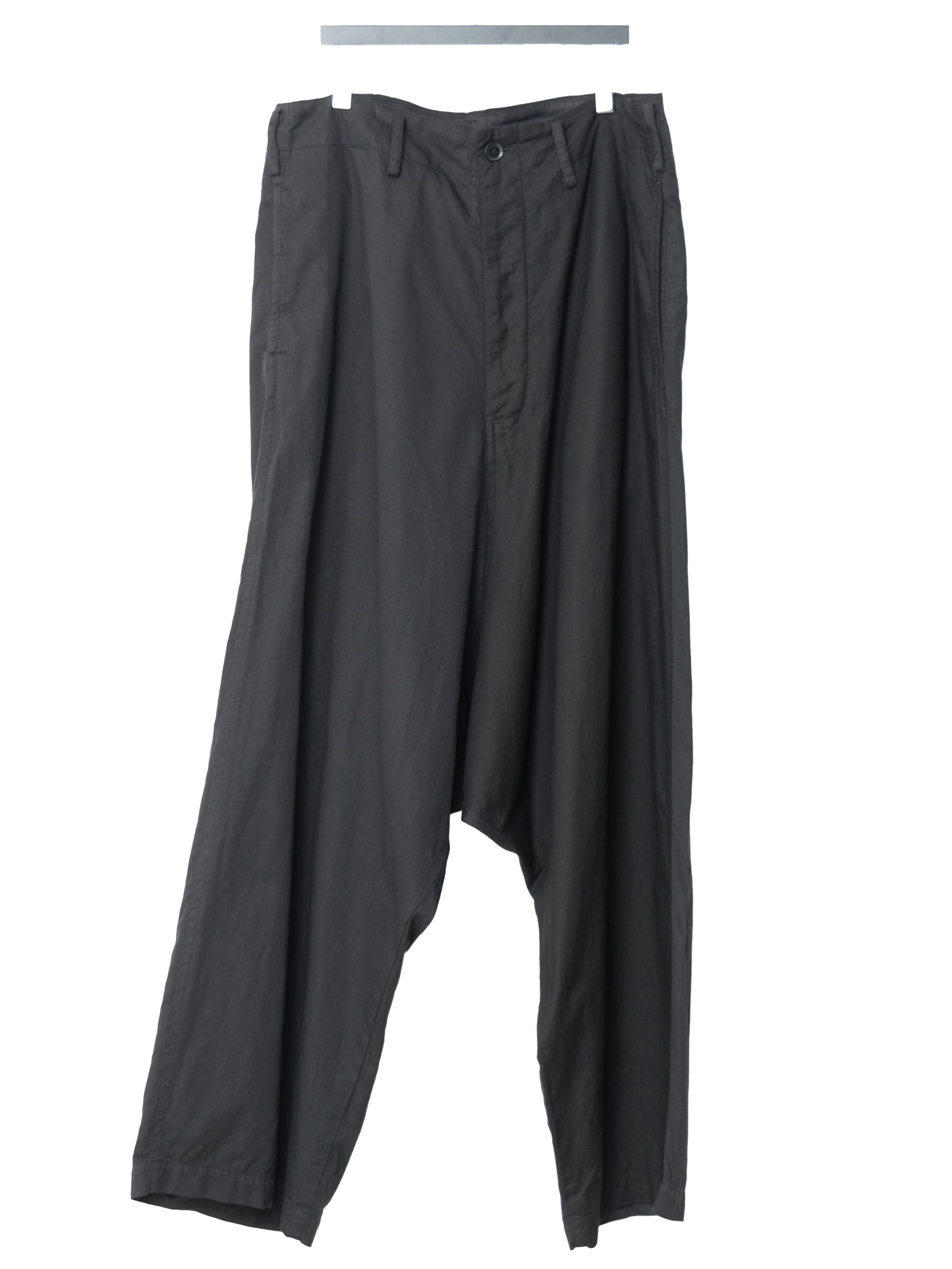 s/s 09 garment dyed contrast panel sarouel pants black ∙ cotton rayon ∙ medium
