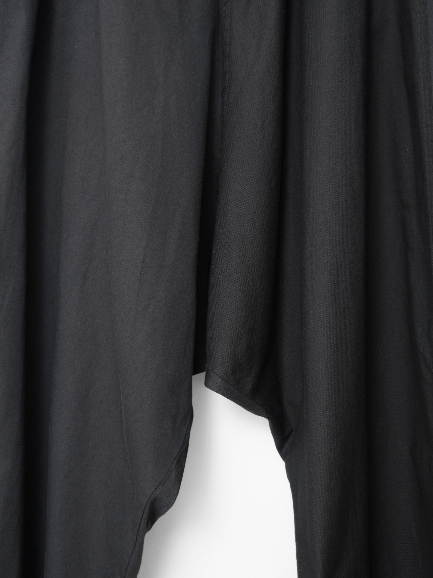 s/s 09 garment dyed contrast panel sarouel pants black ∙ cotton rayon ∙ medium