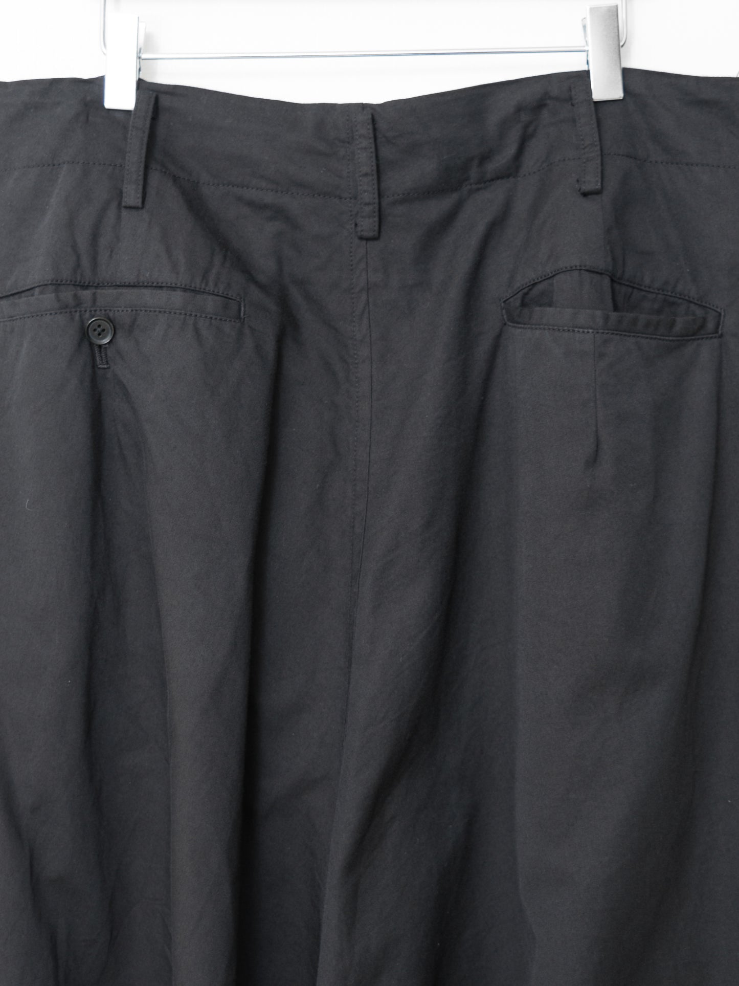 s/s 09 garment dyed contrast panel sarouel pants black ∙ cotton rayon ∙ medium