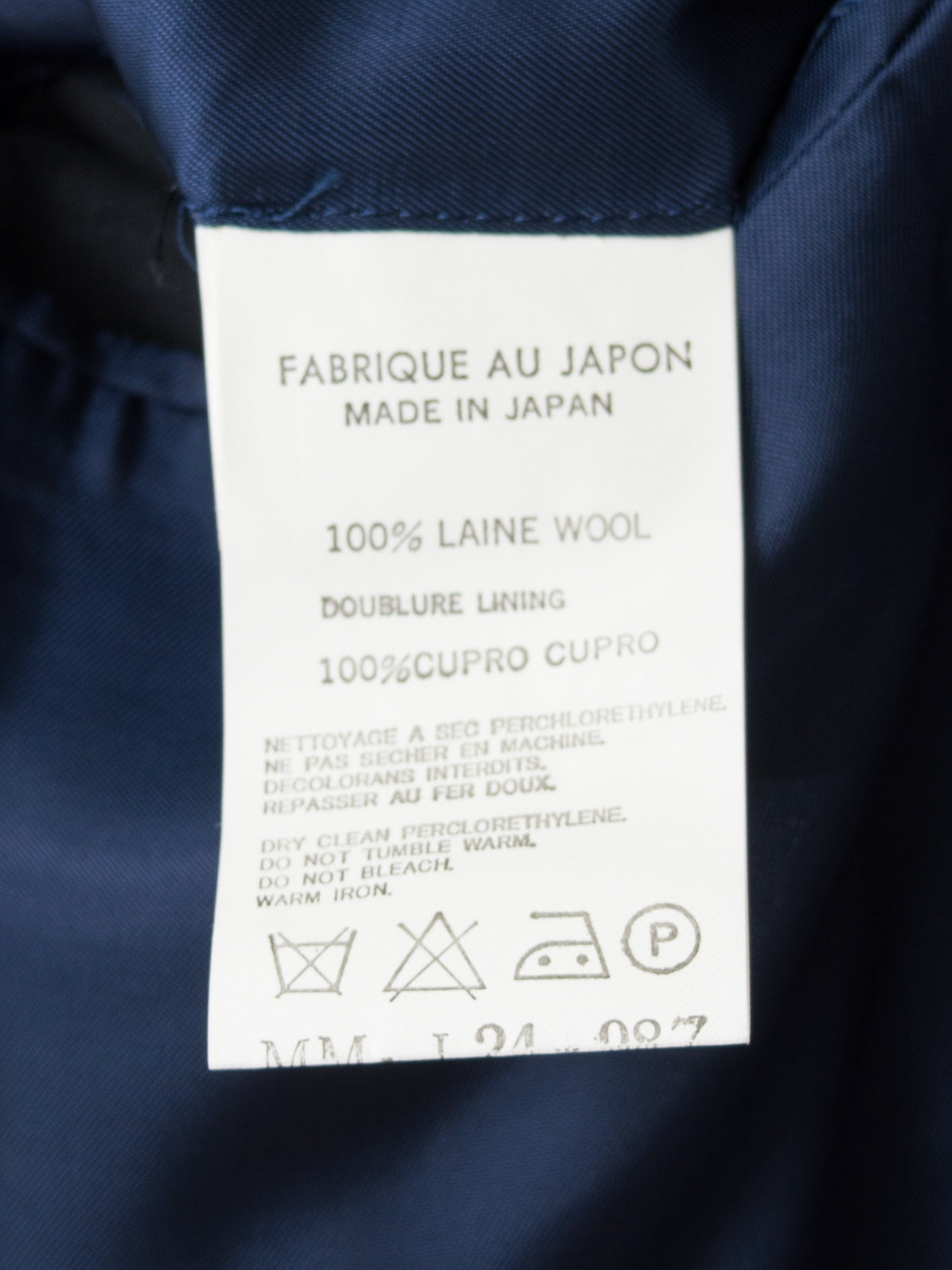 tailored jacket deep blue ∙ melton wool ∙ medium