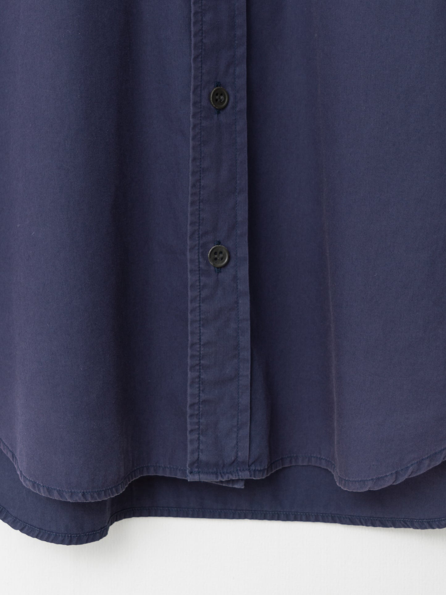 s/s 09 short sleeve shirt fade blue ∙ cotton silk ∙ large