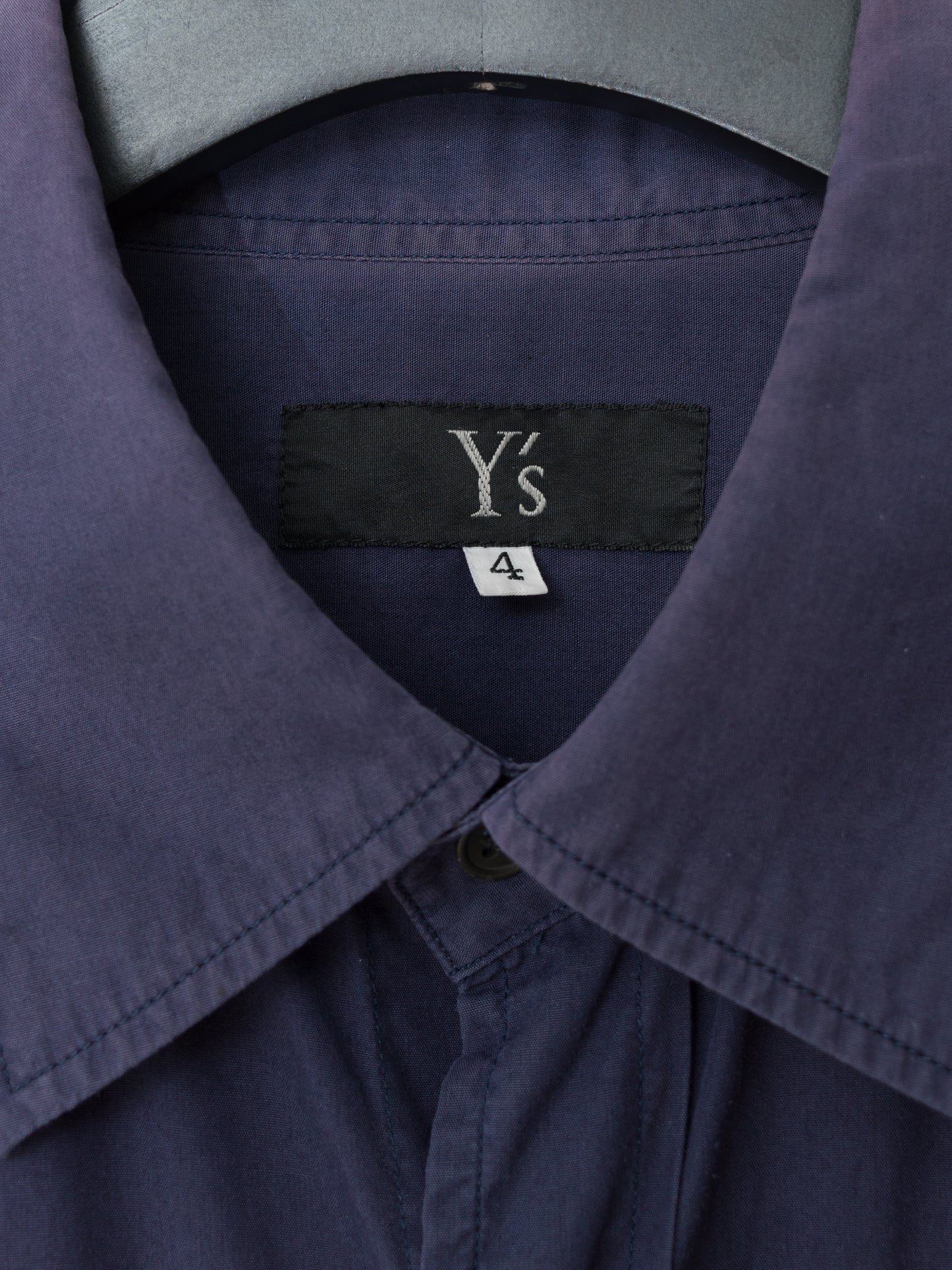 s/s 09 short sleeve shirt fade blue ∙ cotton silk ∙ large