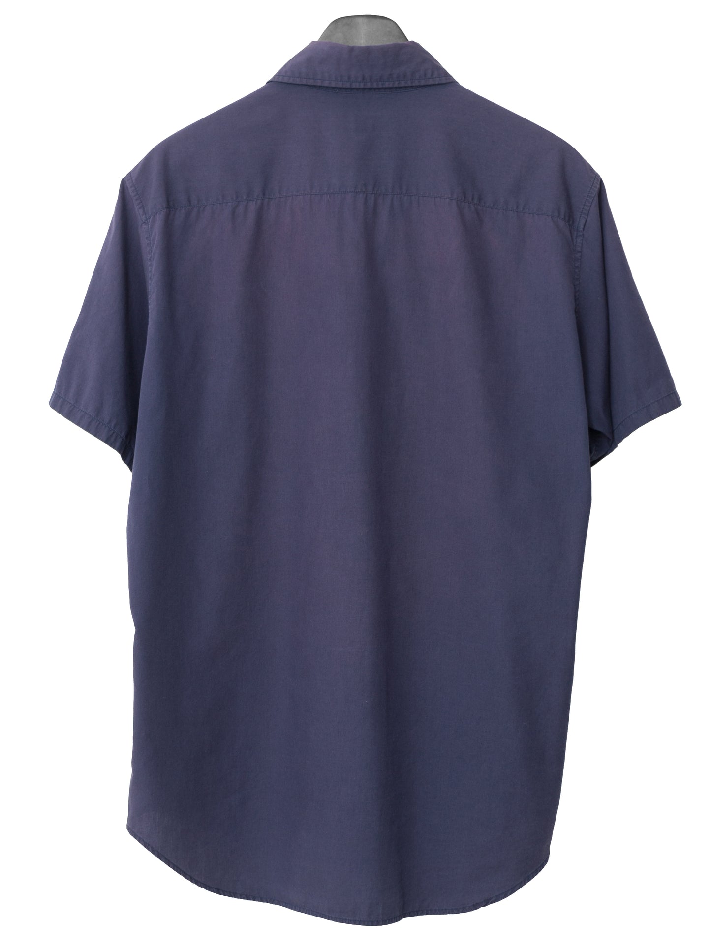 s/s 09 short sleeve shirt fade blue ∙ cotton silk ∙ large