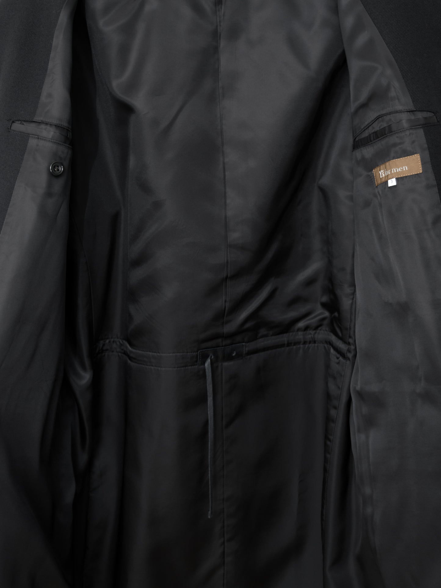 band collar tailored coat black ∙ heavy wool gabardine ∙ medium