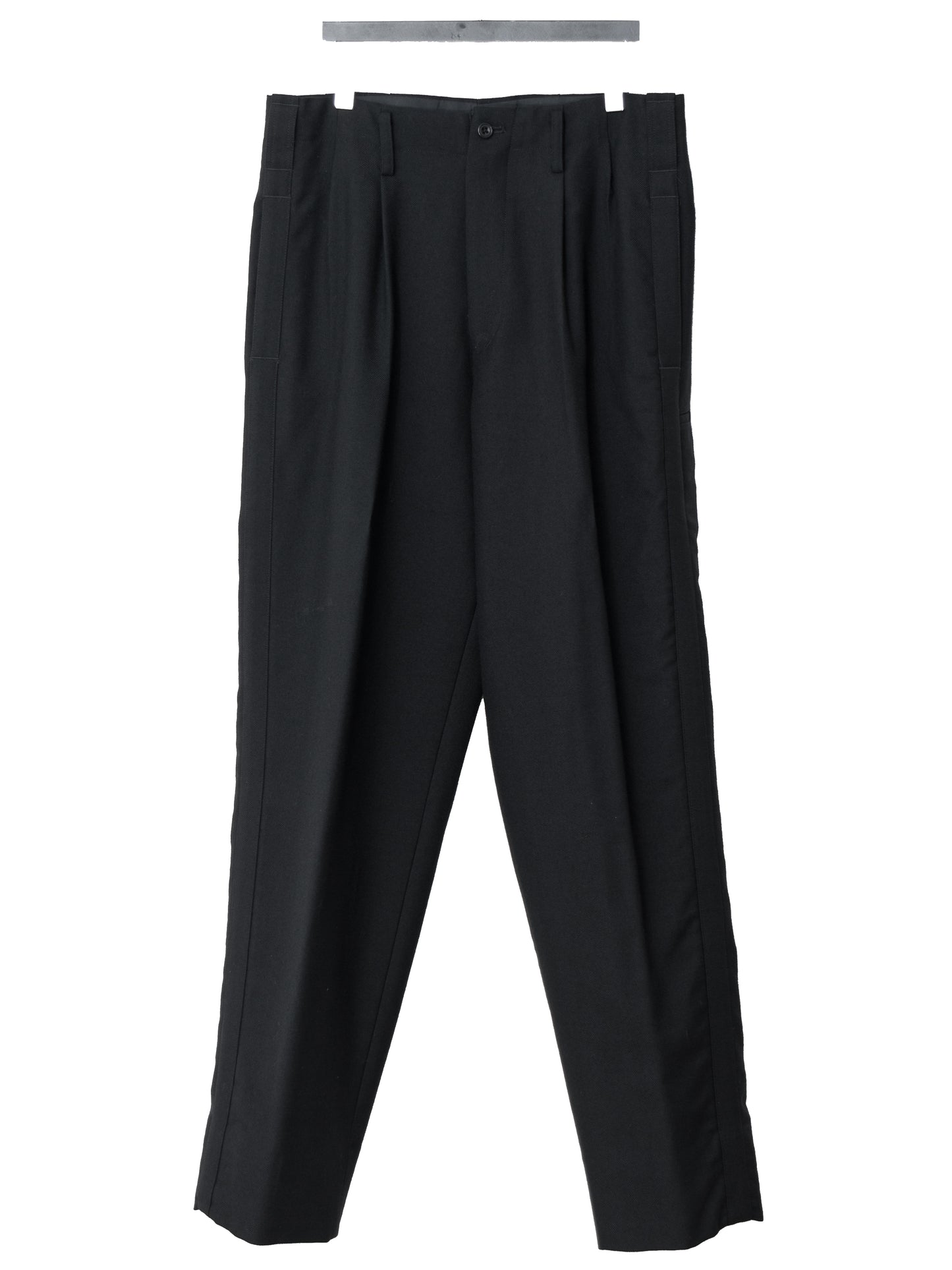 side stripe trousers black ∙ heavy wool gabardine ∙ medium