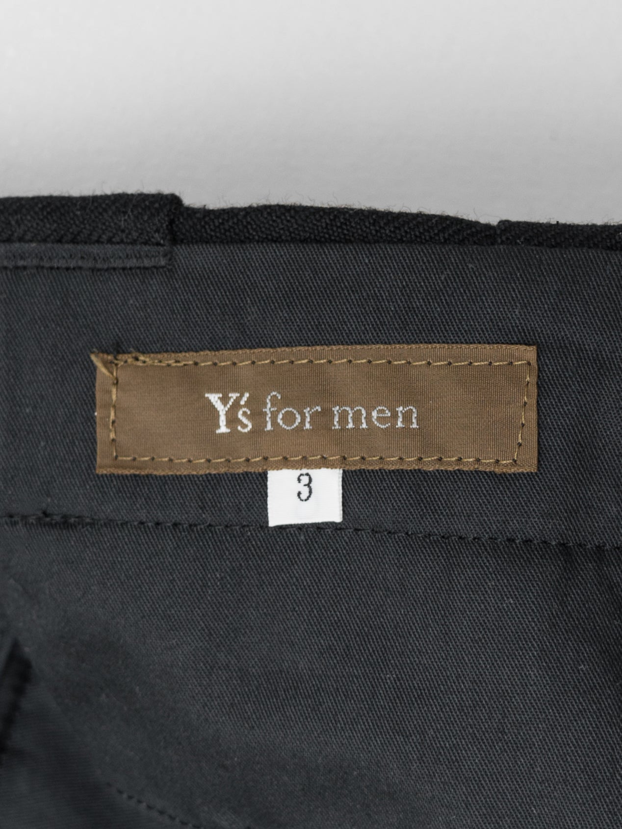side stripe trousers black ∙ heavy wool gabardine ∙ medium