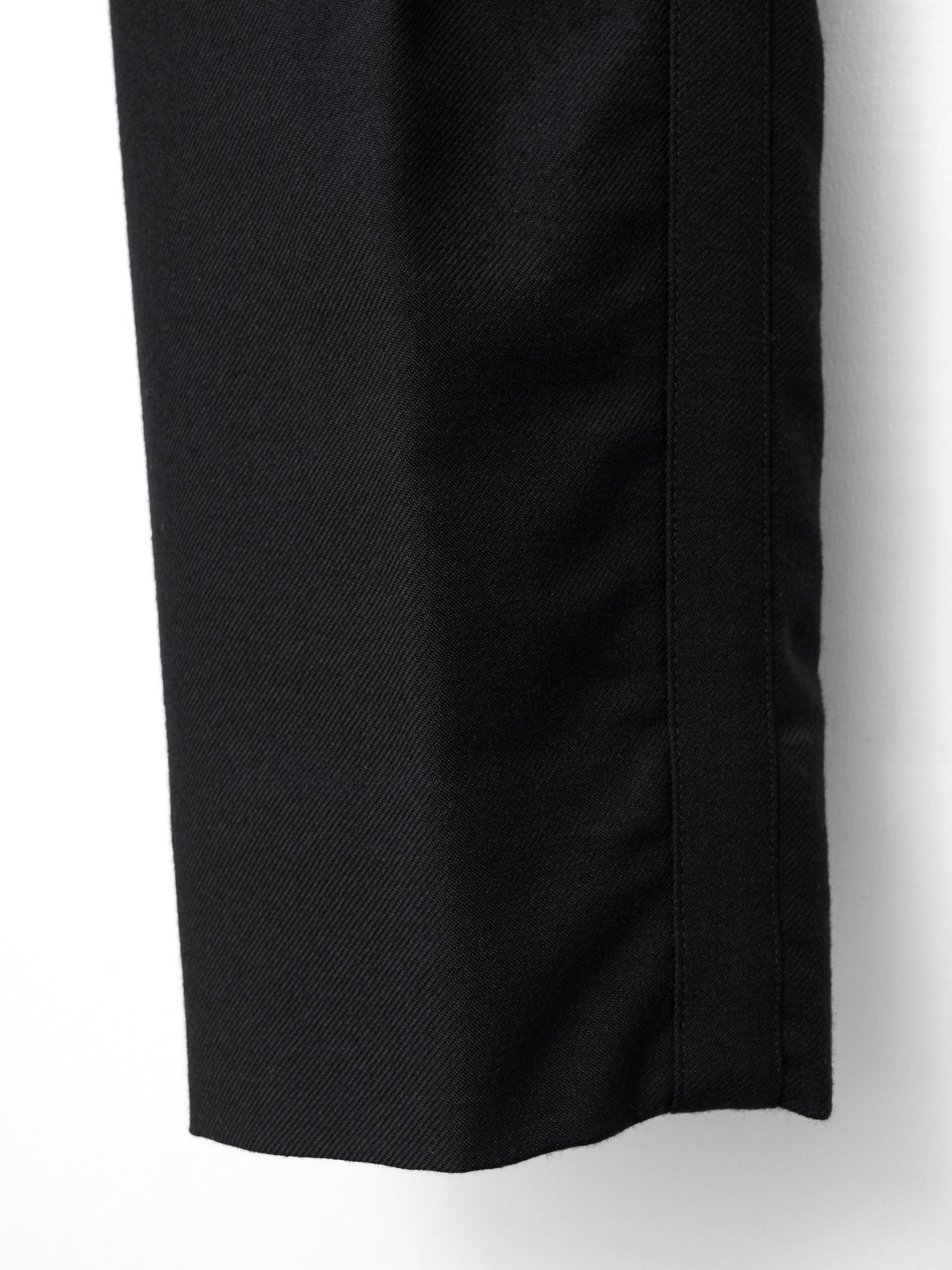 side stripe trousers black ∙ heavy wool gabardine ∙ medium