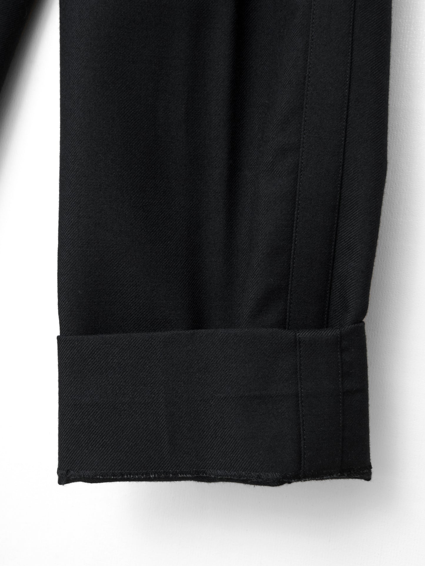 side stripe trousers black ∙ heavy wool gabardine ∙ medium