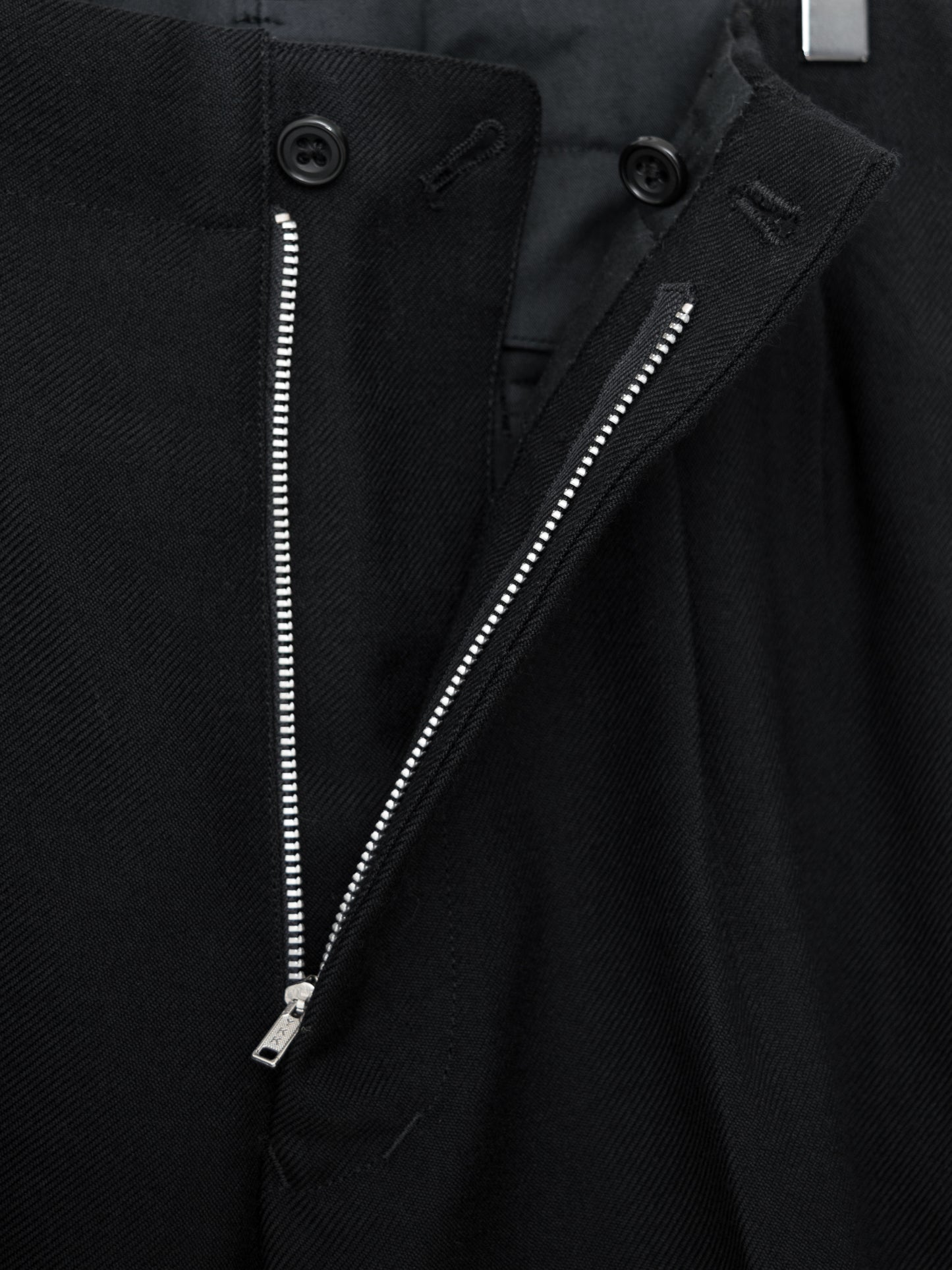 side stripe trousers black ∙ heavy wool gabardine ∙ medium