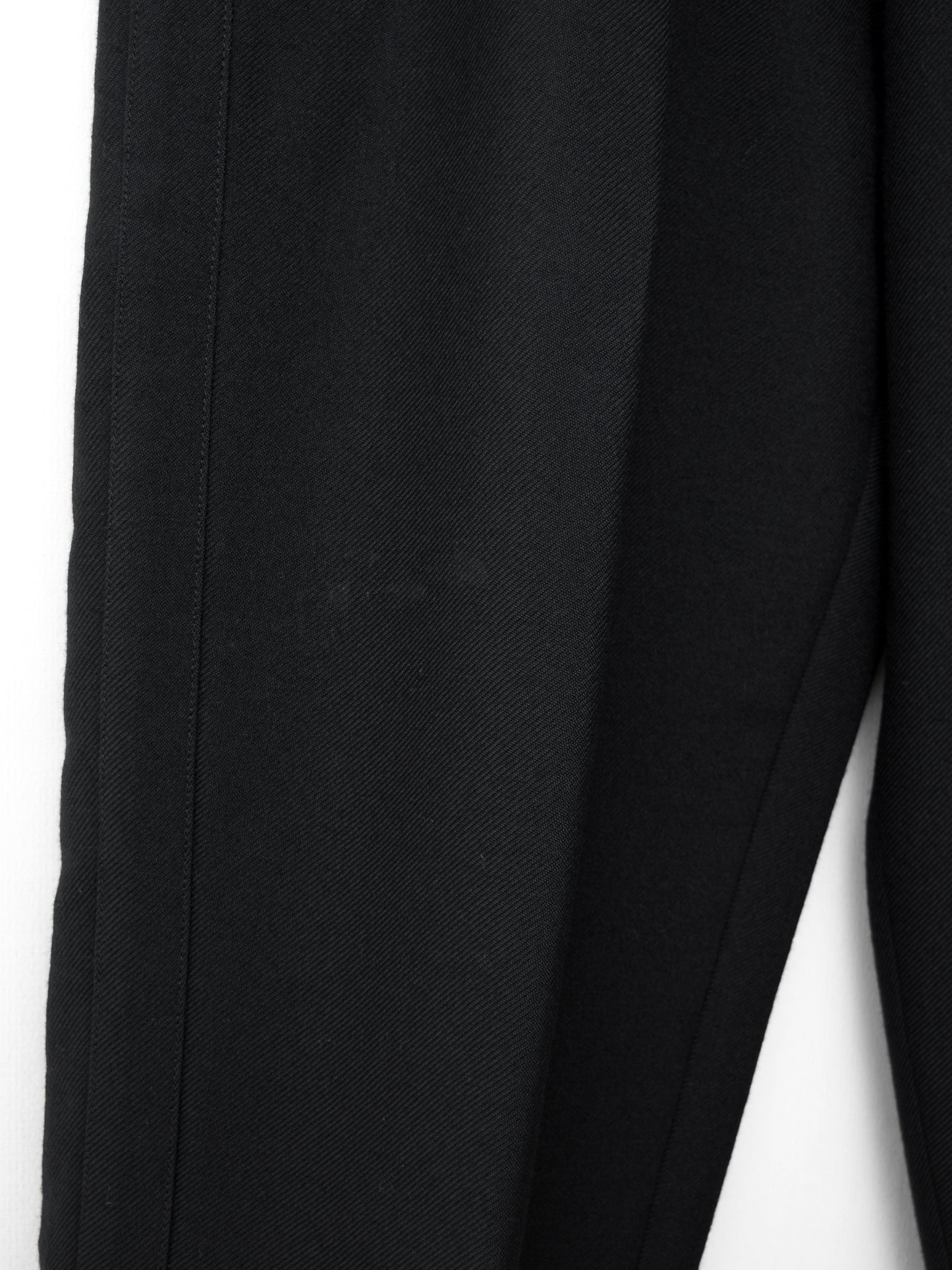 side stripe trousers black ∙ heavy wool gabardine ∙ medium