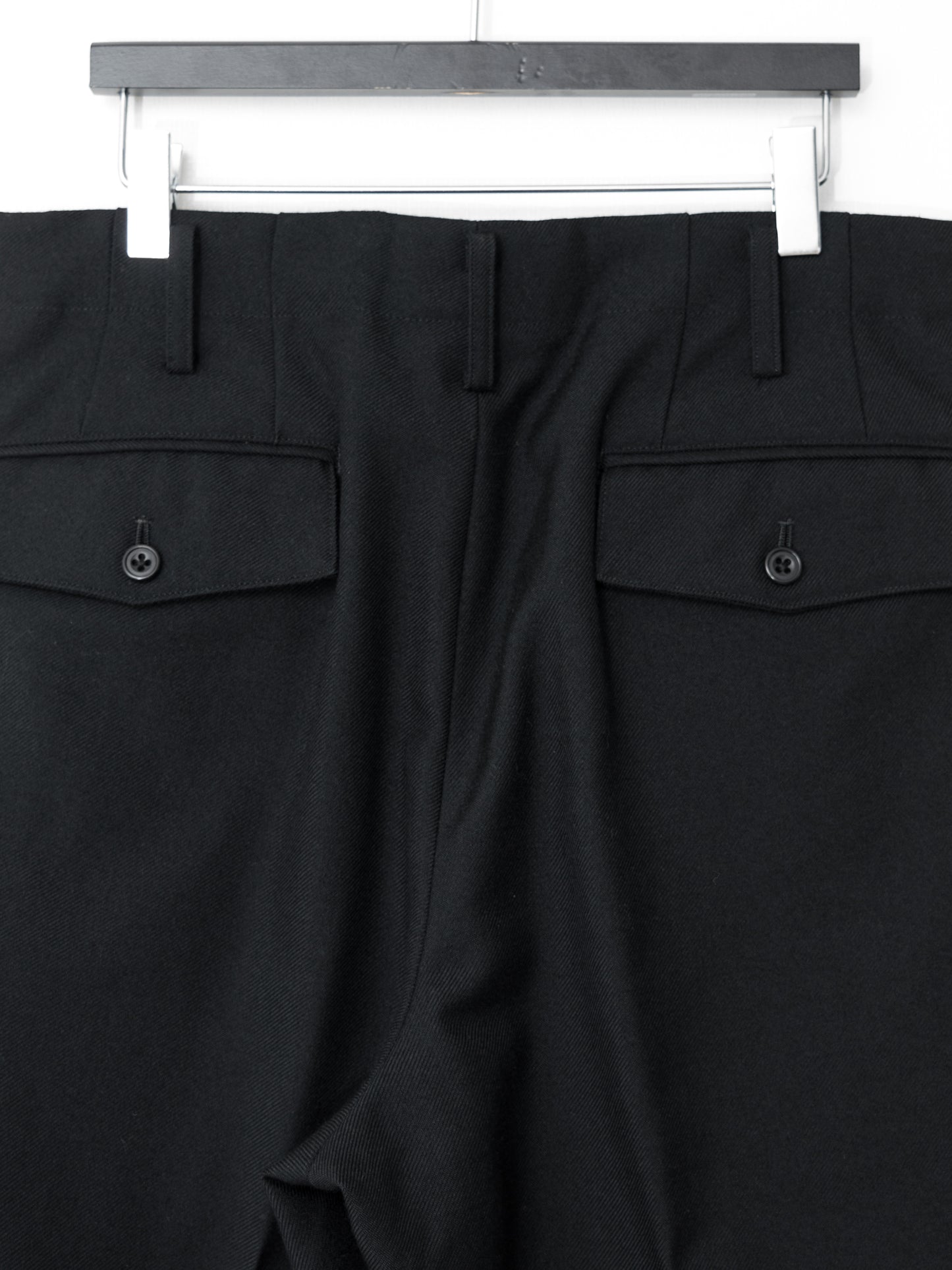 side stripe trousers black ∙ heavy wool gabardine ∙ medium