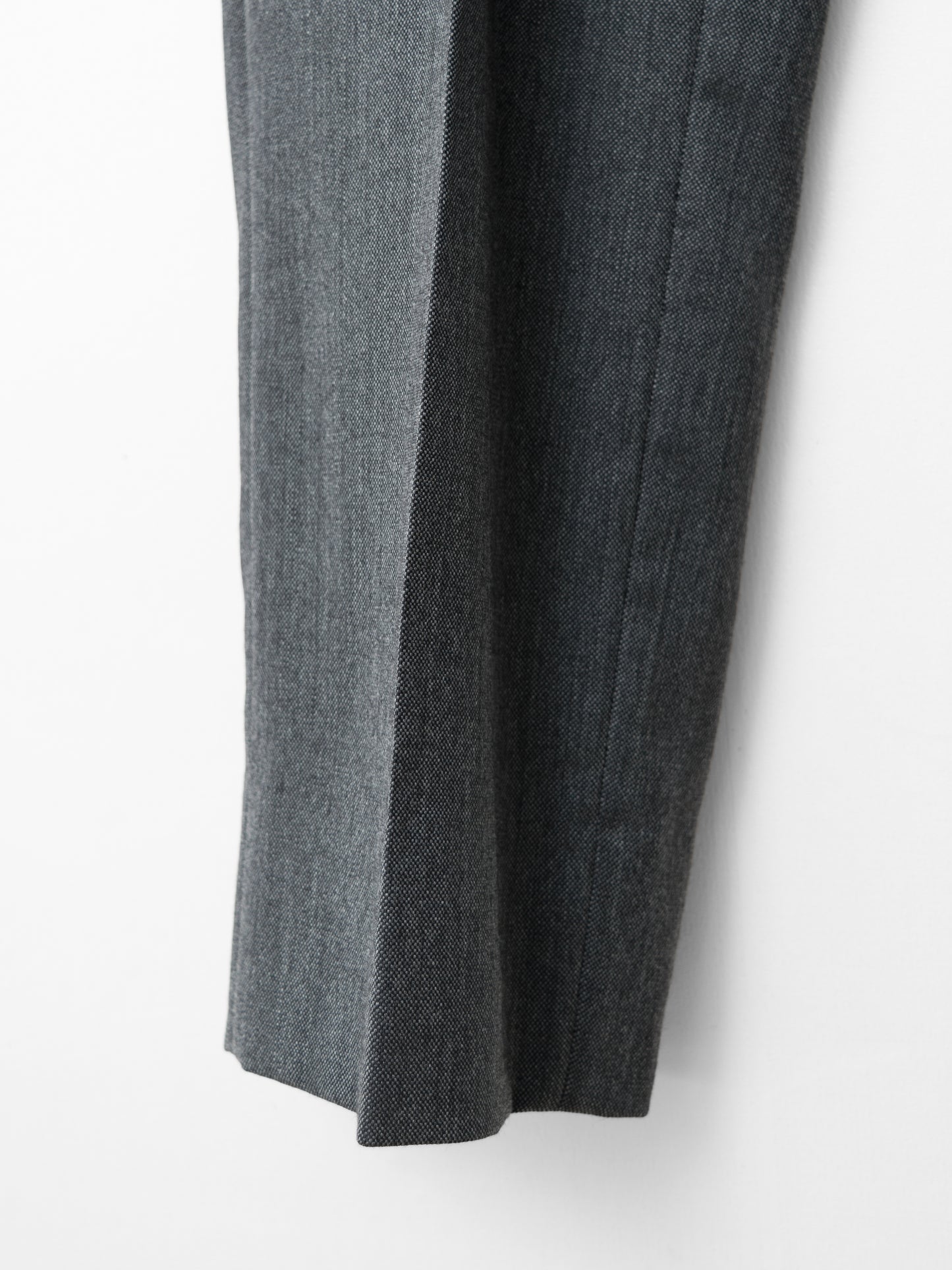 flat front trousers grey melange ∙ wool ∙ medium