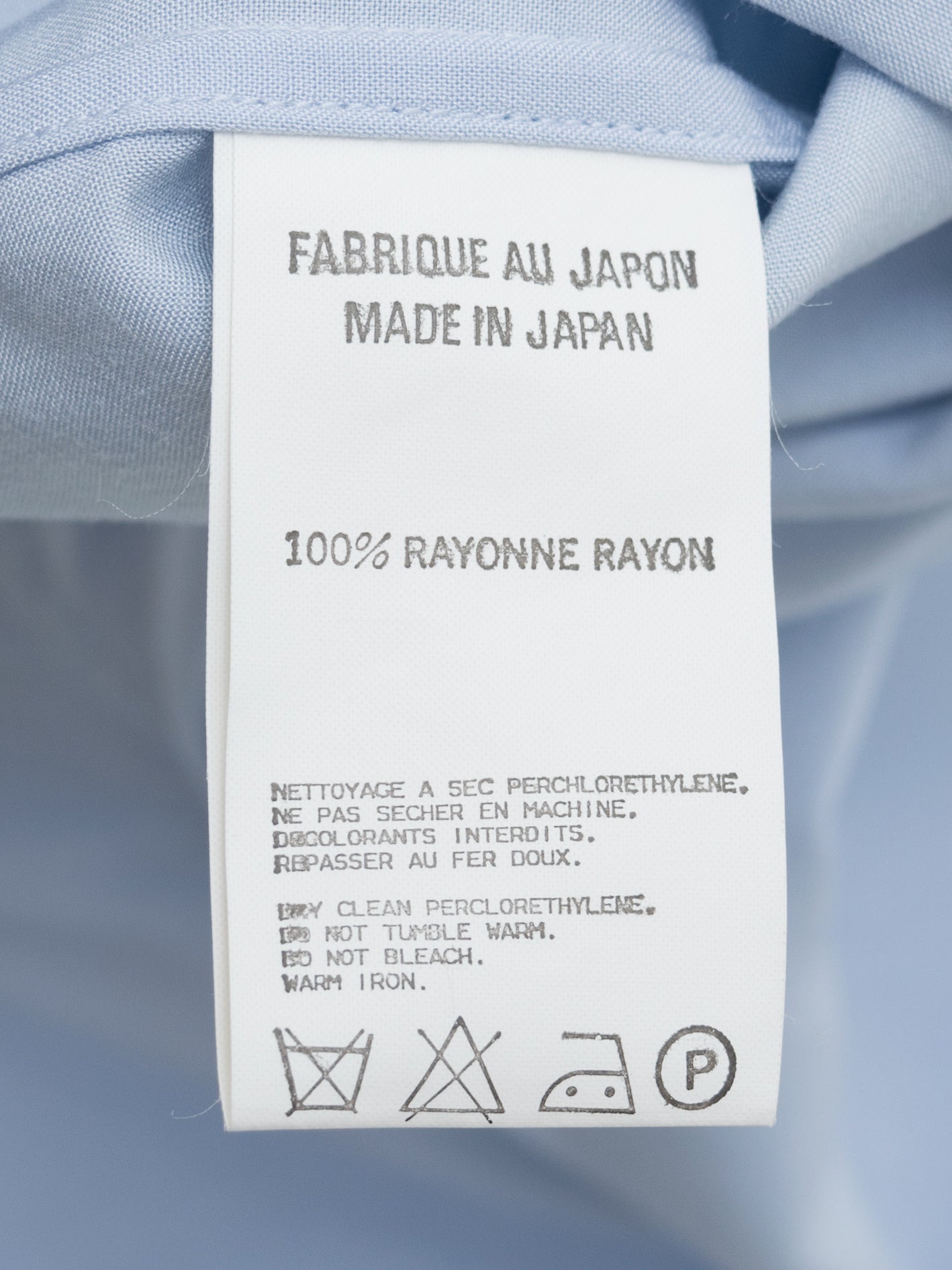 short sleeve shirt cloud blue ∙ rayon ∙ medium