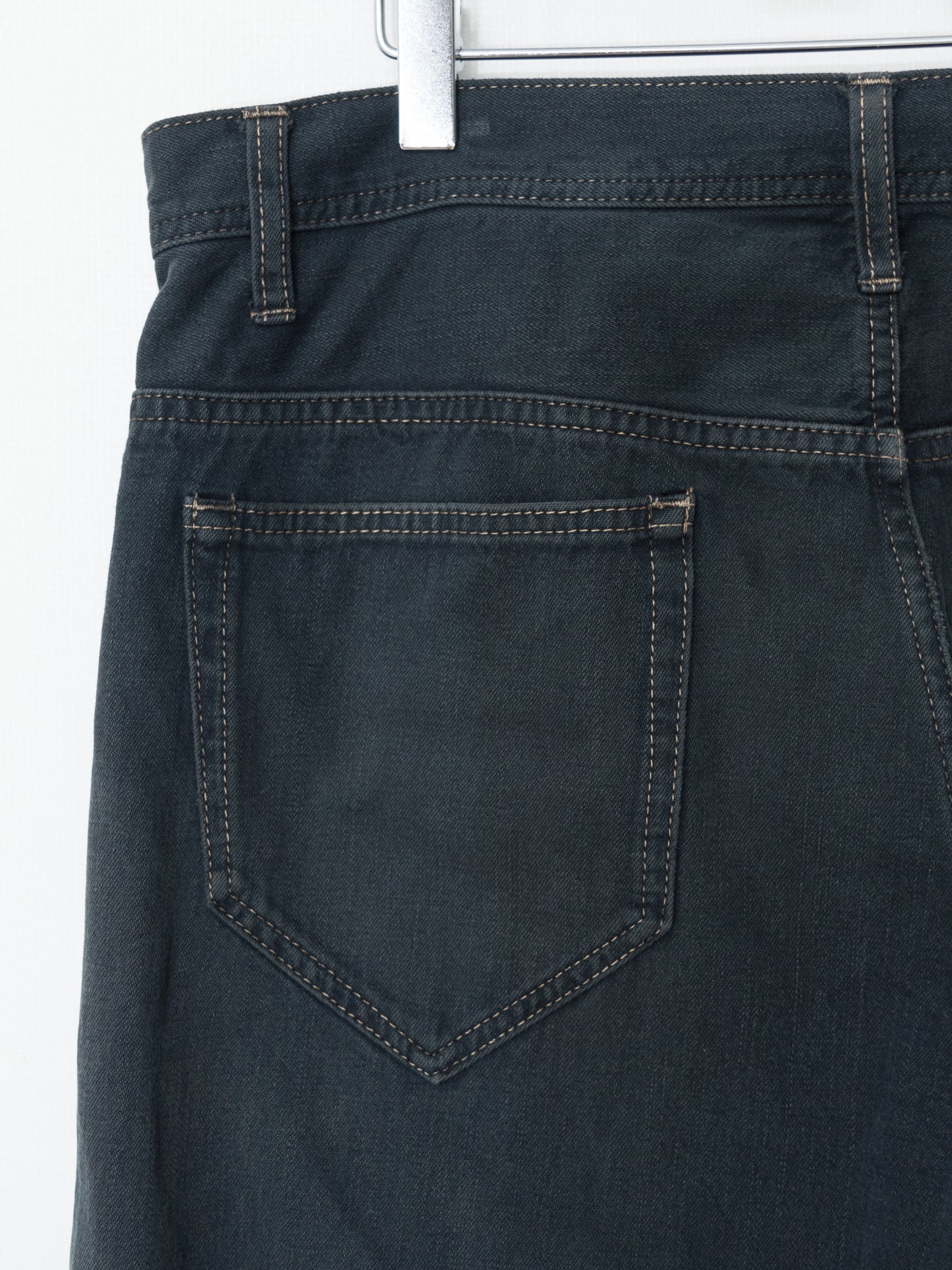 s/s 08 garment dyed 5 pocket jeans indigo black ∙ cotton ∙ xsmall