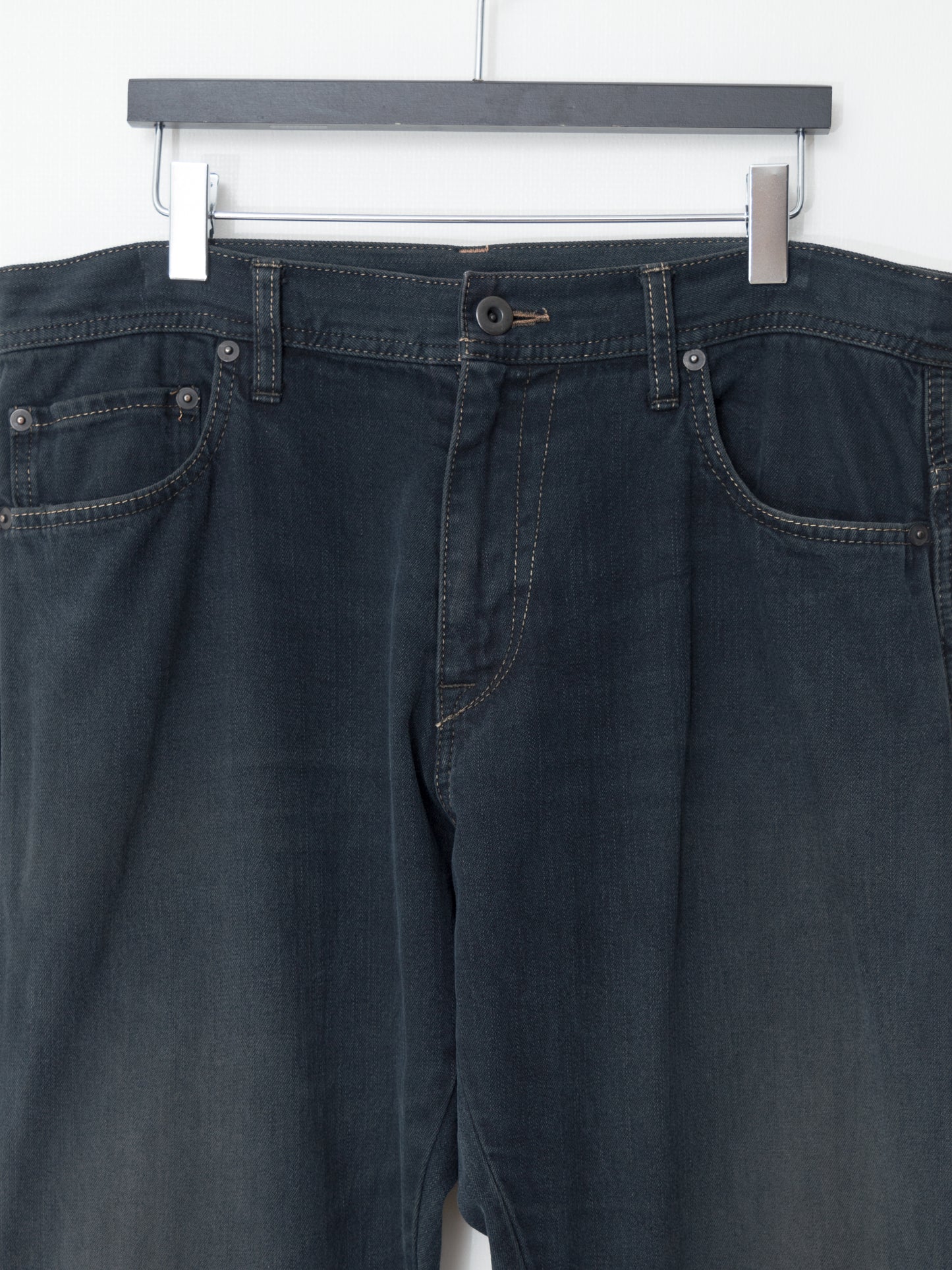 s/s 08 garment dyed 5 pocket jeans indigo black ∙ cotton ∙ xsmall