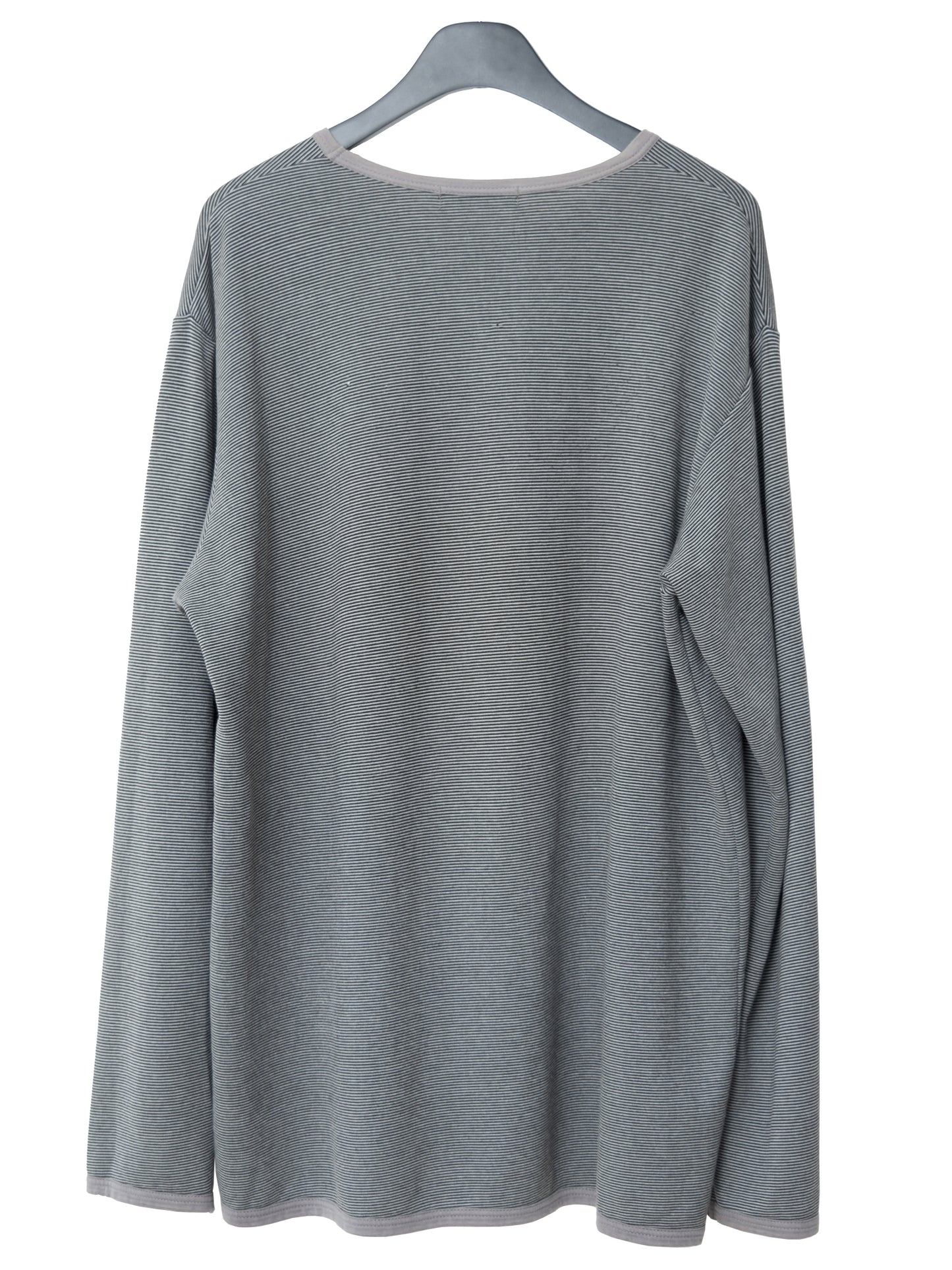 micro stripe longsleeve grey ∙ cotton poly ∙ one size