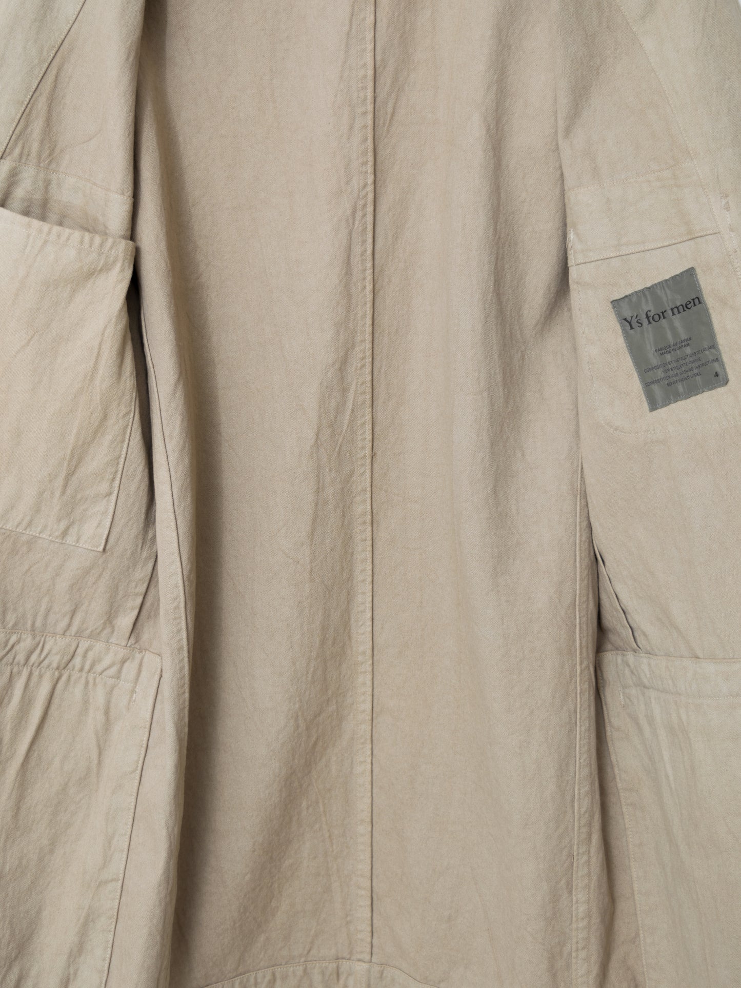 garment dyed tailored jacket tea ∙ cotton ∙ large