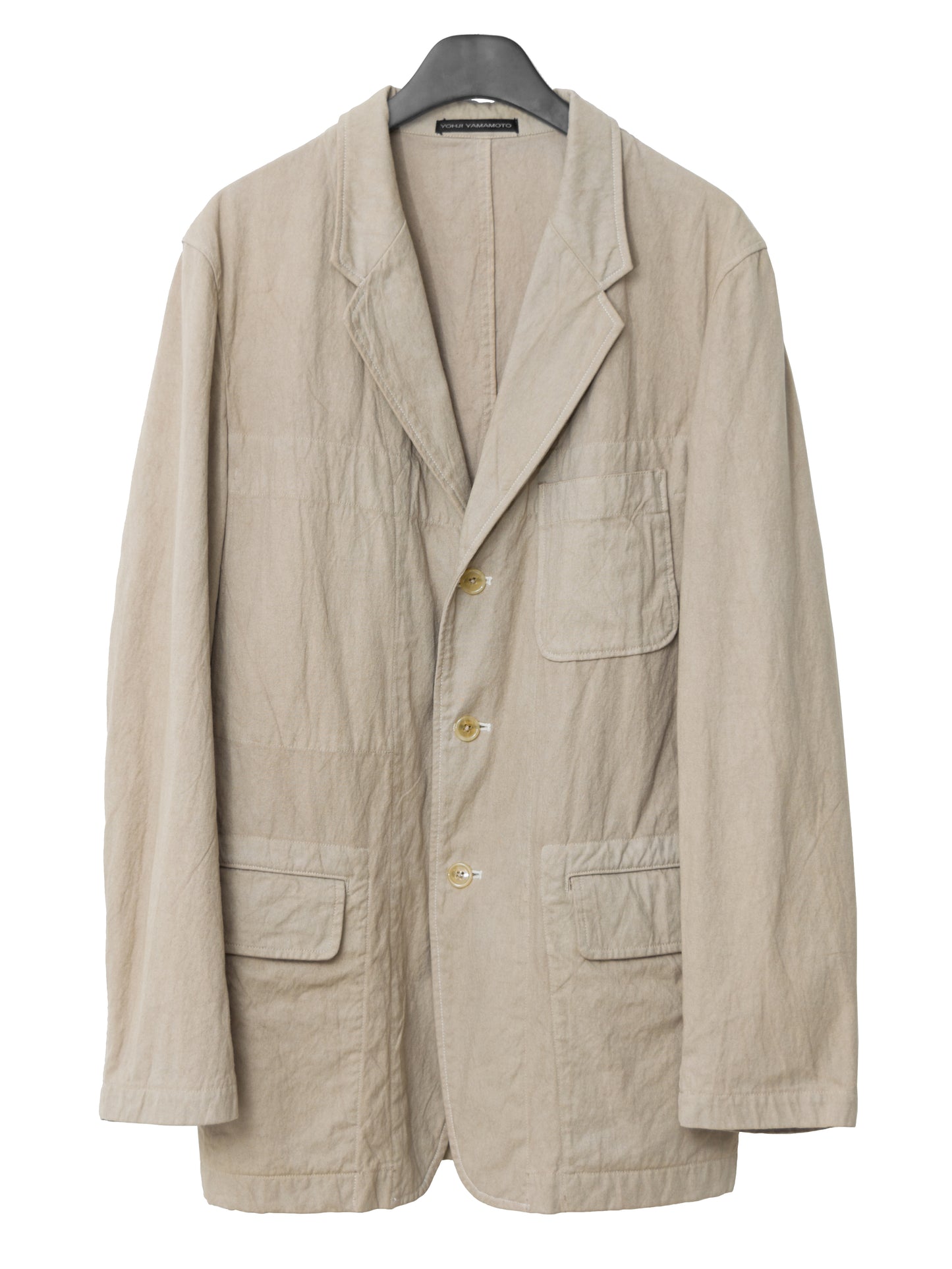 garment dyed tailored jacket tea ∙ cotton ∙ large