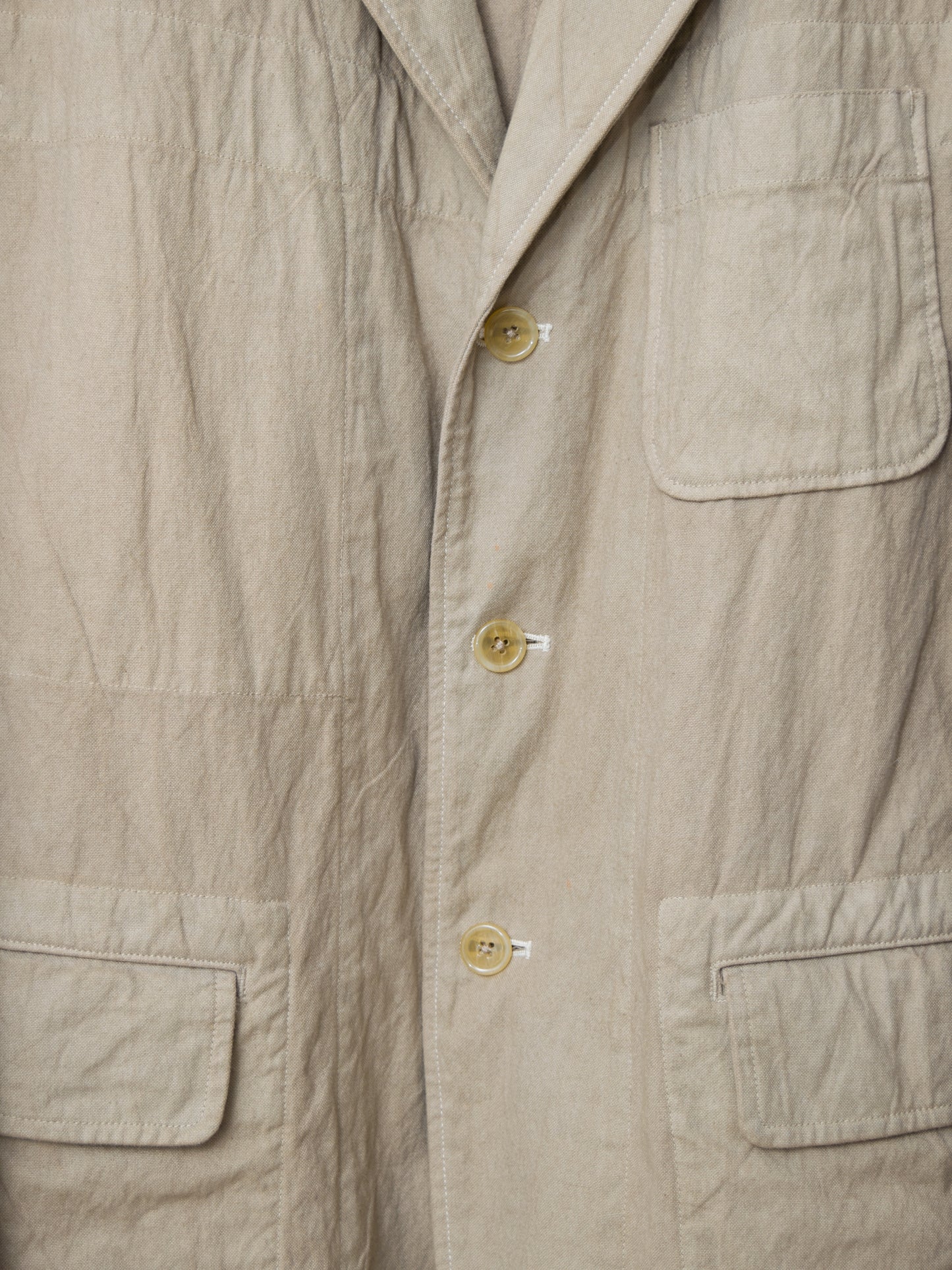 garment dyed tailored jacket tea ∙ cotton ∙ large