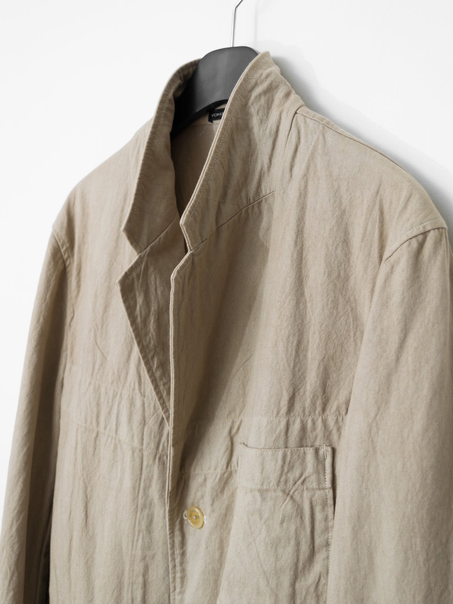 garment dyed tailored jacket tea ∙ cotton ∙ large