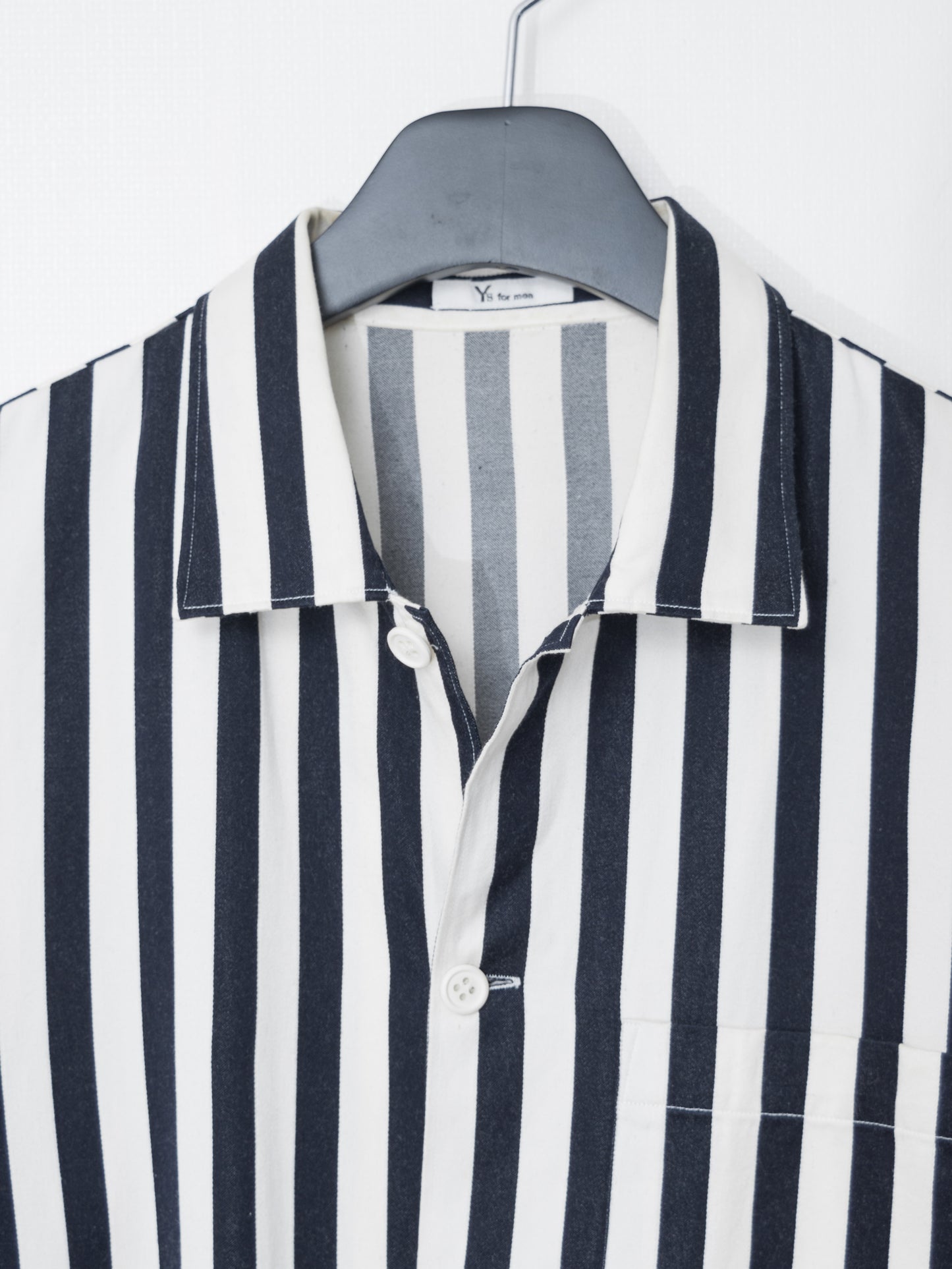s/s 87 striped shirt dark navy ∙ cotton ∙ one size