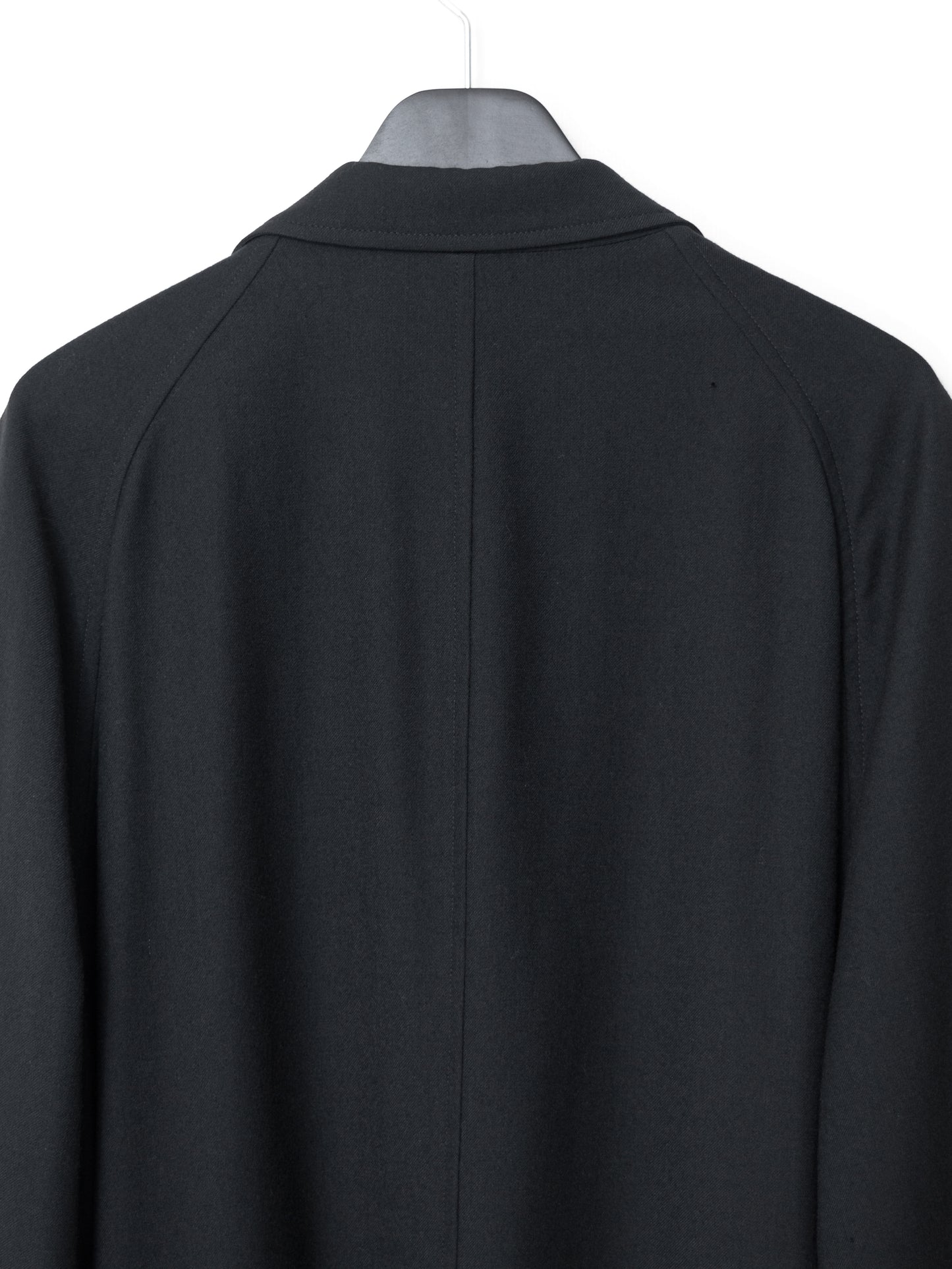raglan sleeve coat black ∙ wool ∙ medium