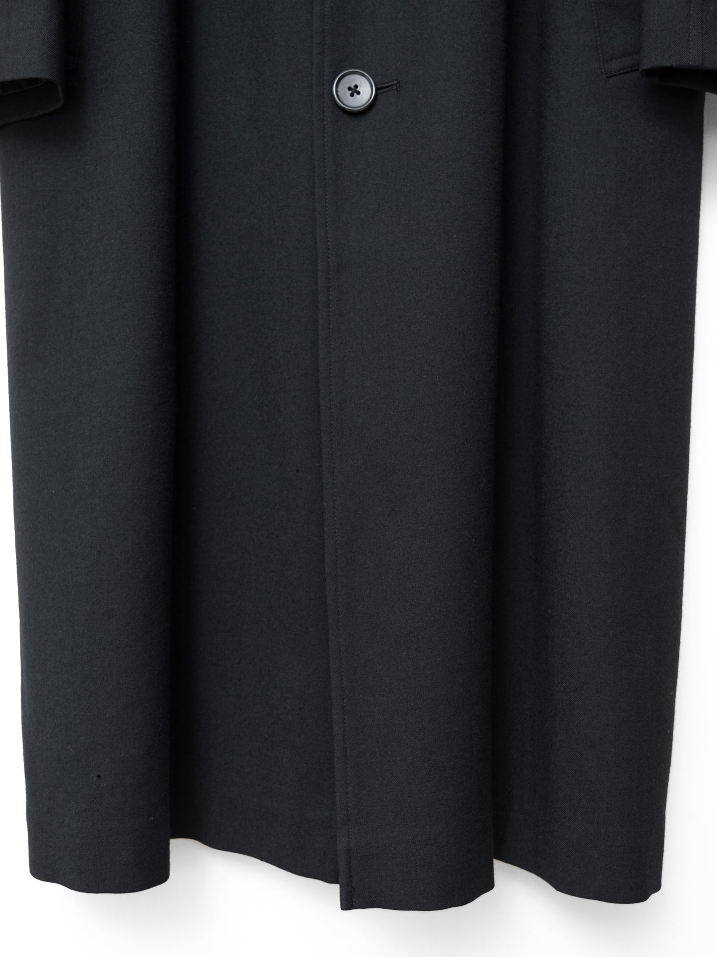 raglan sleeve coat black ∙ wool ∙ medium