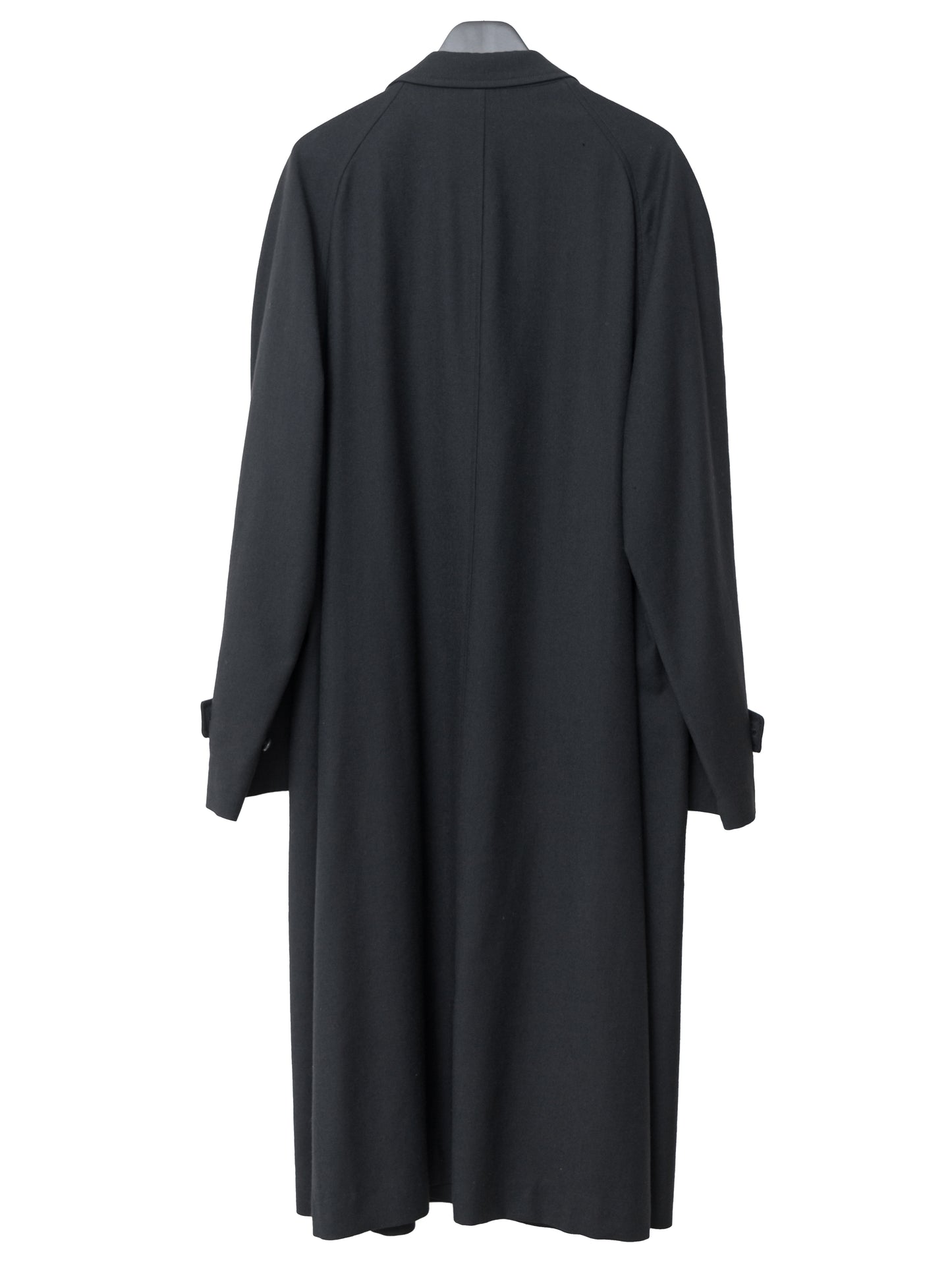 raglan sleeve coat black ∙ wool ∙ medium