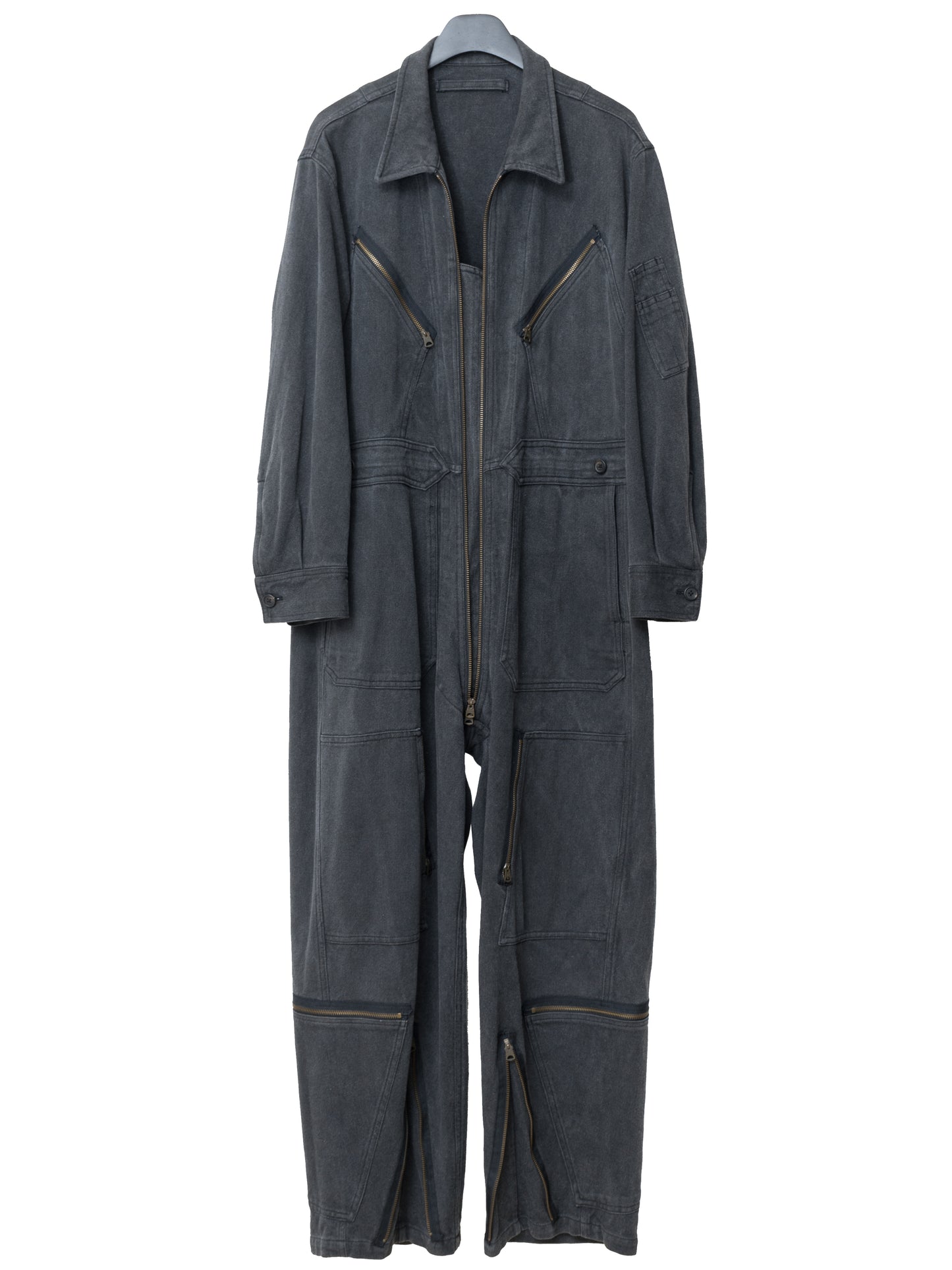 l-1 flight suit dark grey ∙ heavy cotton ∙ one size