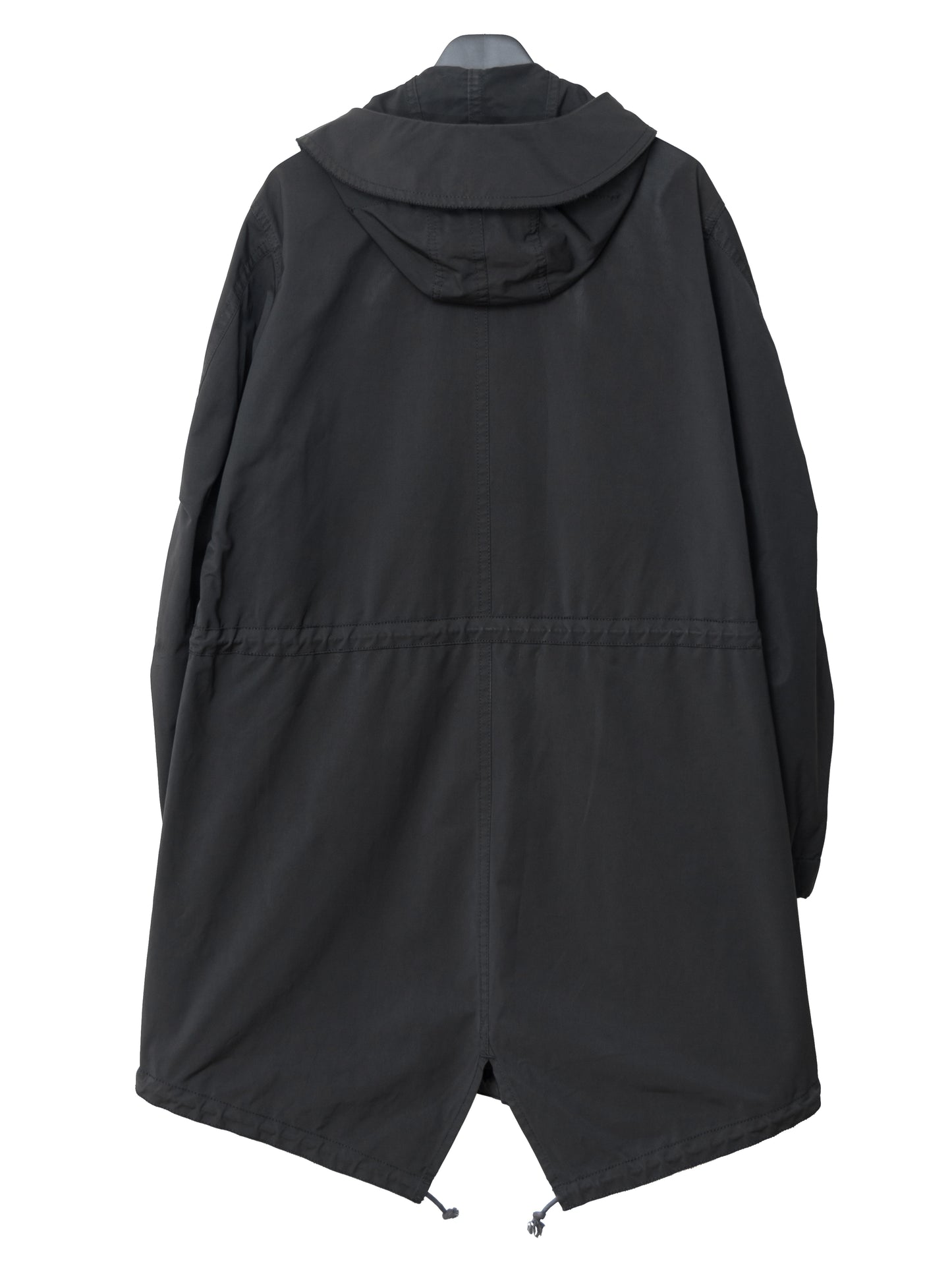 a/w 07 m-65 fishtail parka black ∙ poly nylon ∙ medium