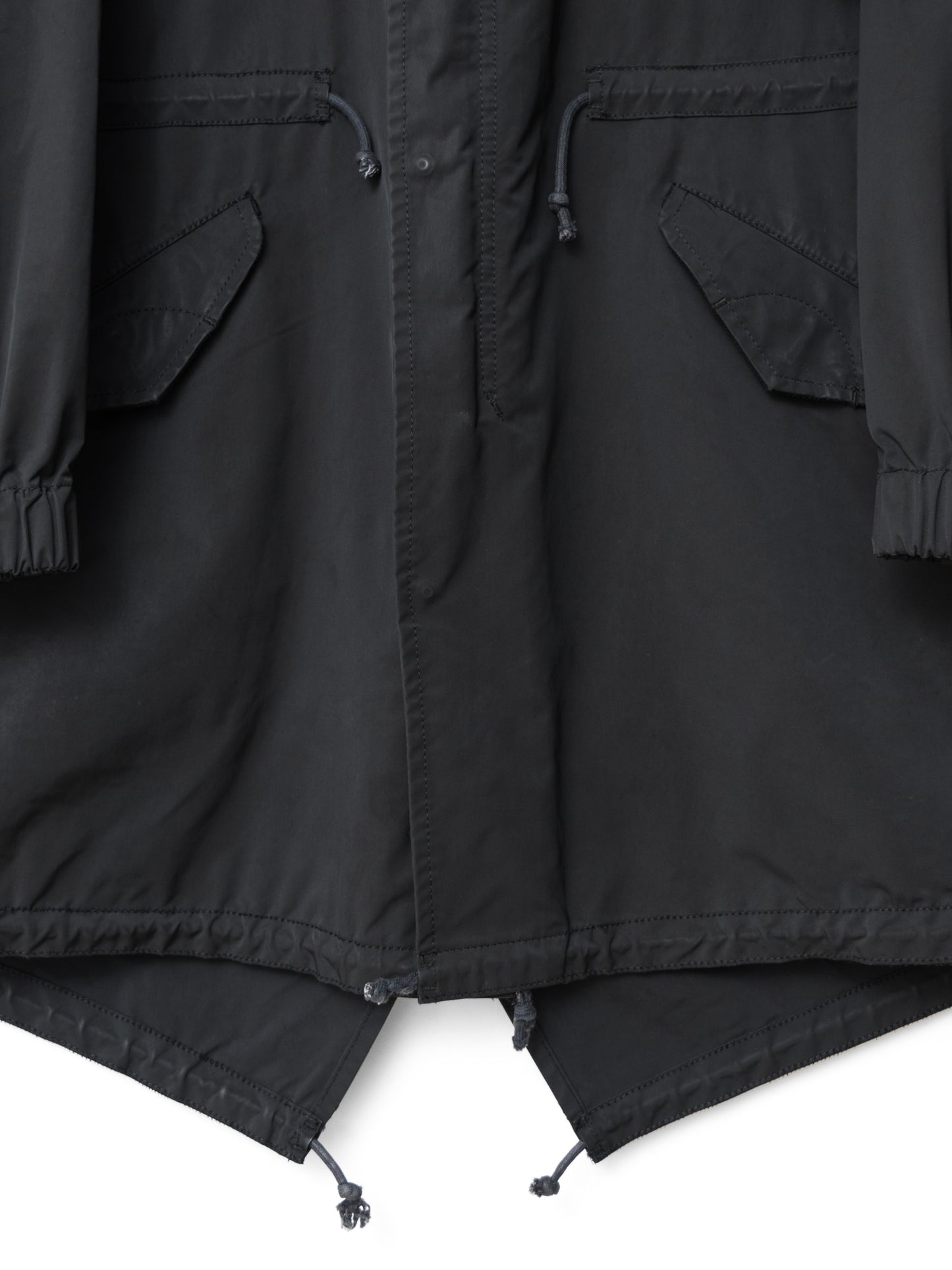 a/w 07 m-65 fishtail parka black ∙ poly nylon ∙ medium