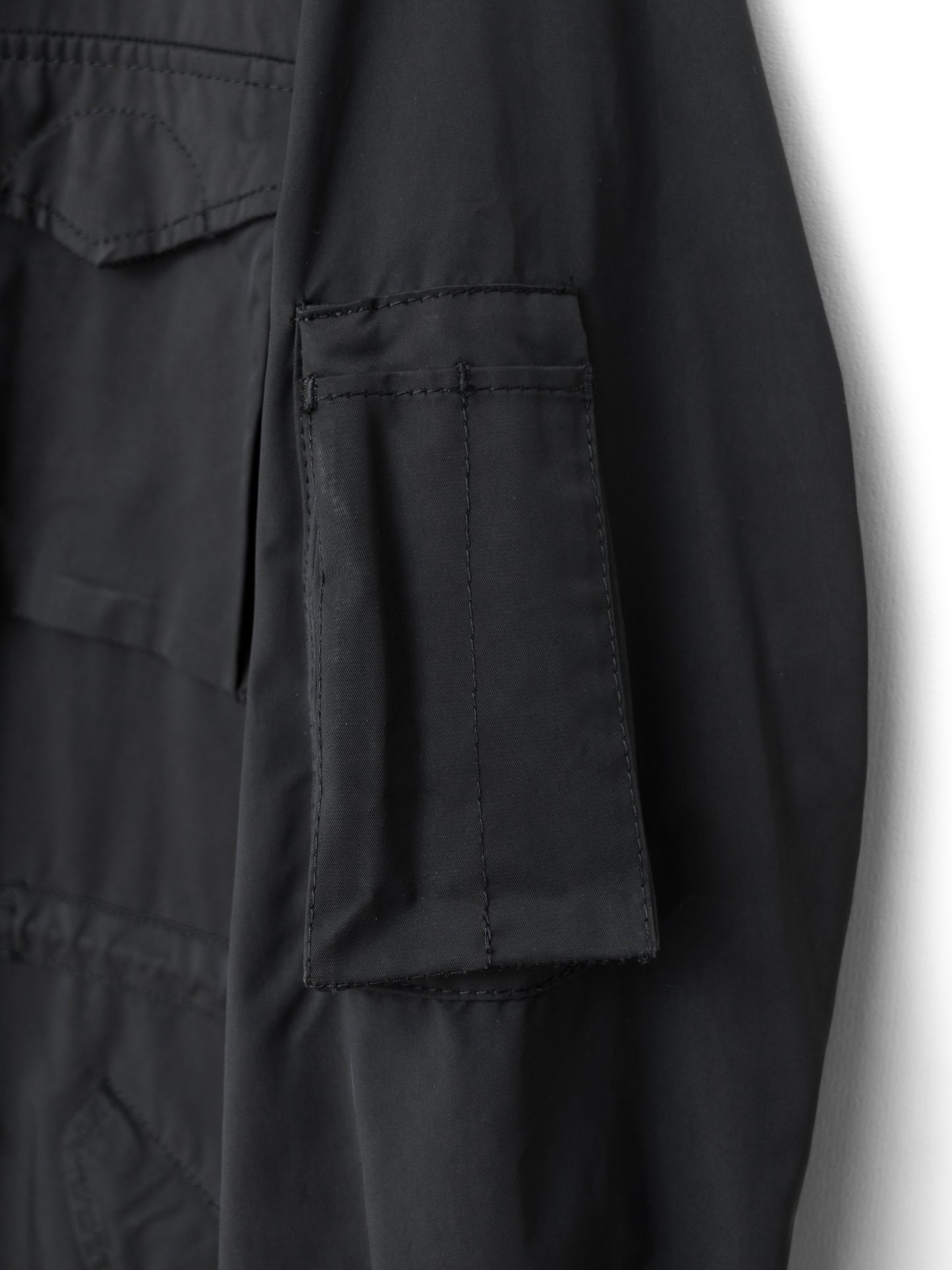 a/w 07 m-65 fishtail parka black ∙ poly nylon ∙ medium