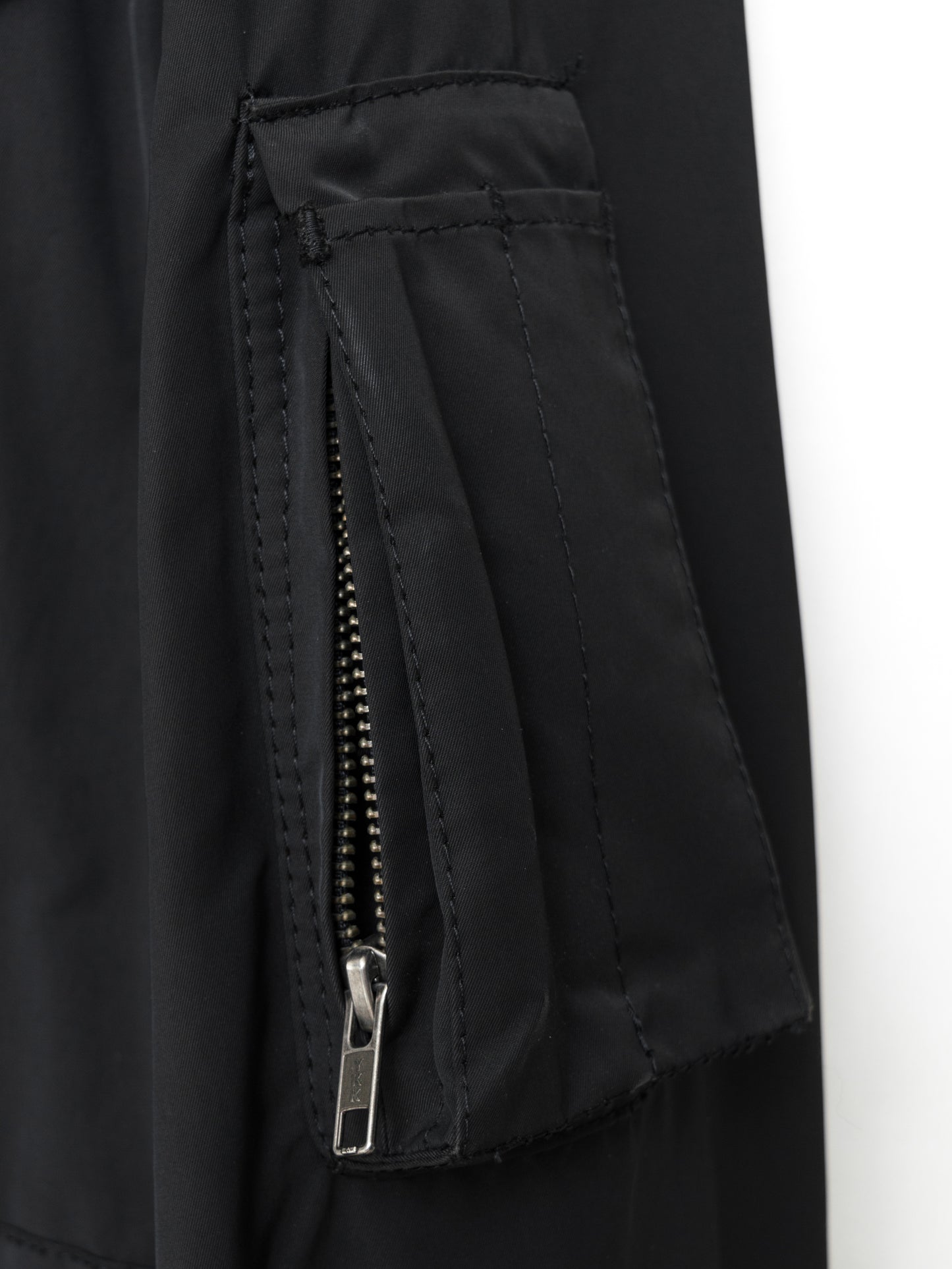 a/w 07 m-65 fishtail parka black ∙ poly nylon ∙ medium