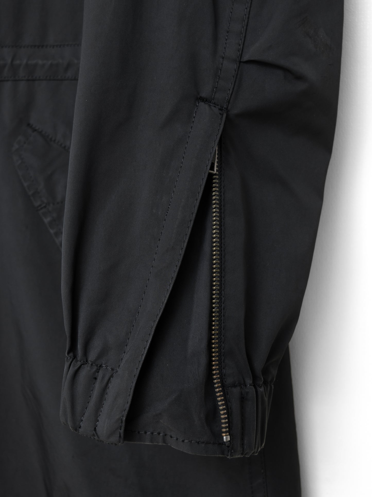 a/w 07 m-65 fishtail parka black ∙ poly nylon ∙ medium