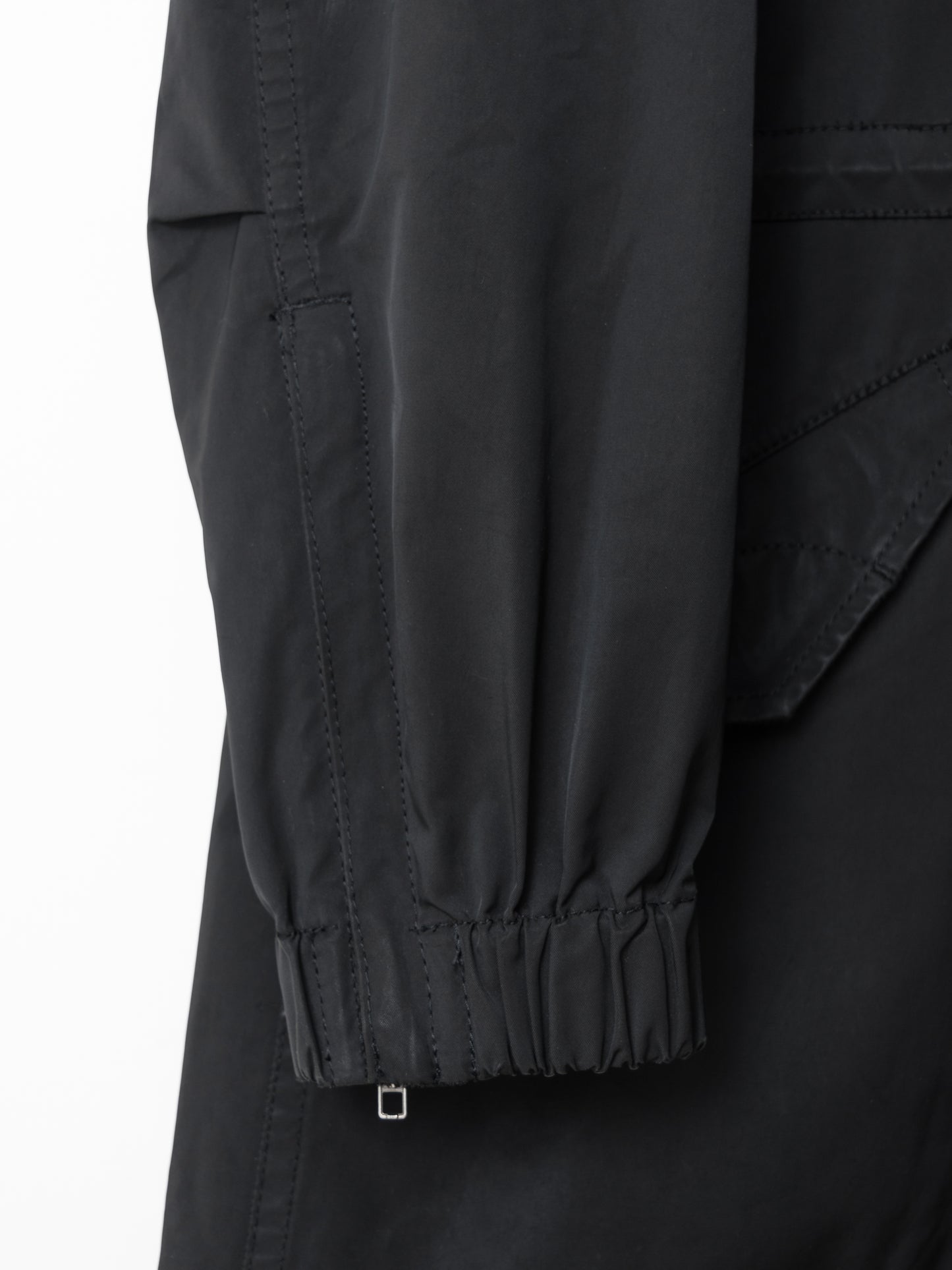 a/w 07 m-65 fishtail parka black ∙ poly nylon ∙ medium