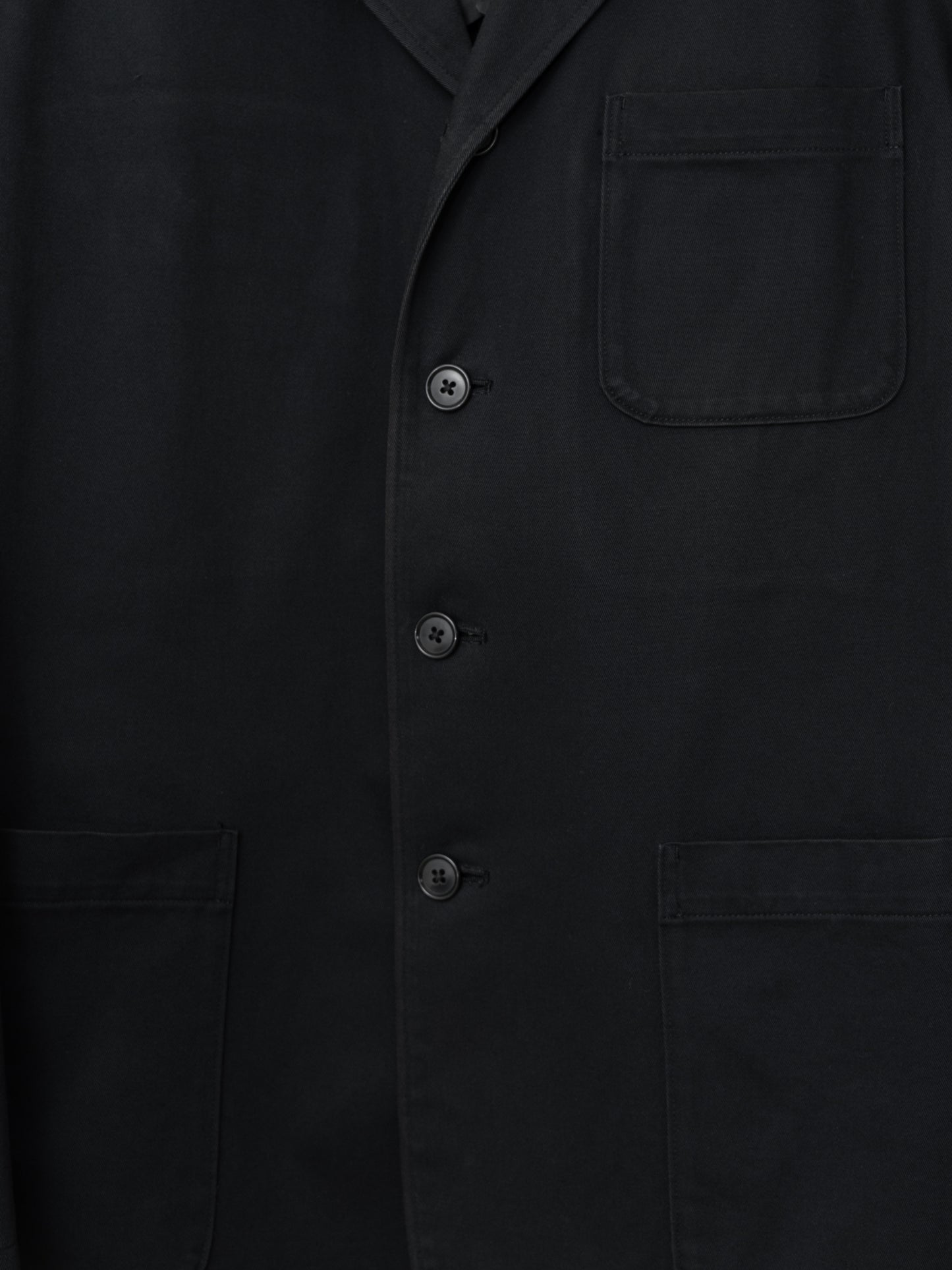 4b tailored jacket black ∙ cotton ∙ medium