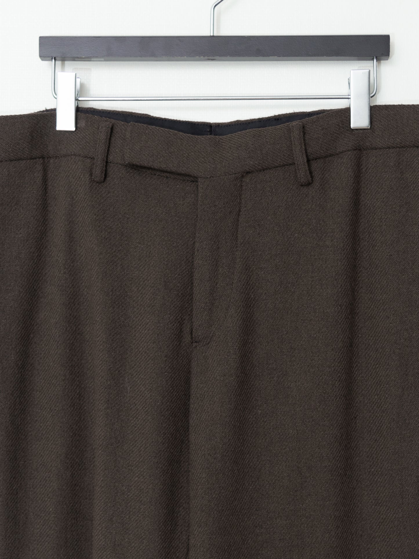 a/w 06 flat front pants chestnut ∙ wool nylon ∙ medium