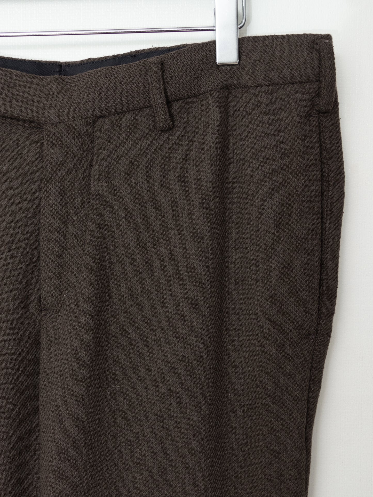 a/w 06 flat front pants chestnut ∙ wool nylon ∙ medium