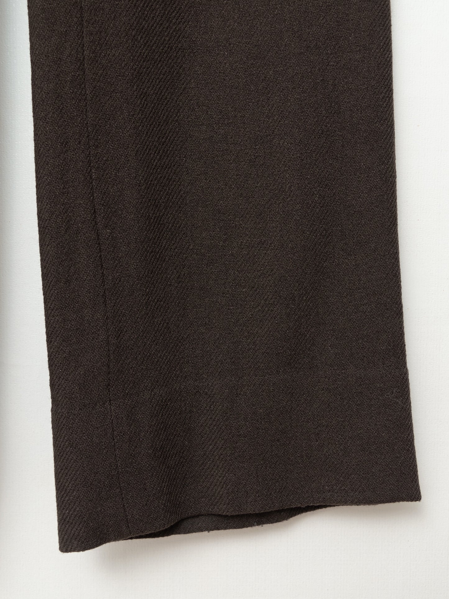 a/w 06 flat front pants chestnut ∙ wool nylon ∙ medium