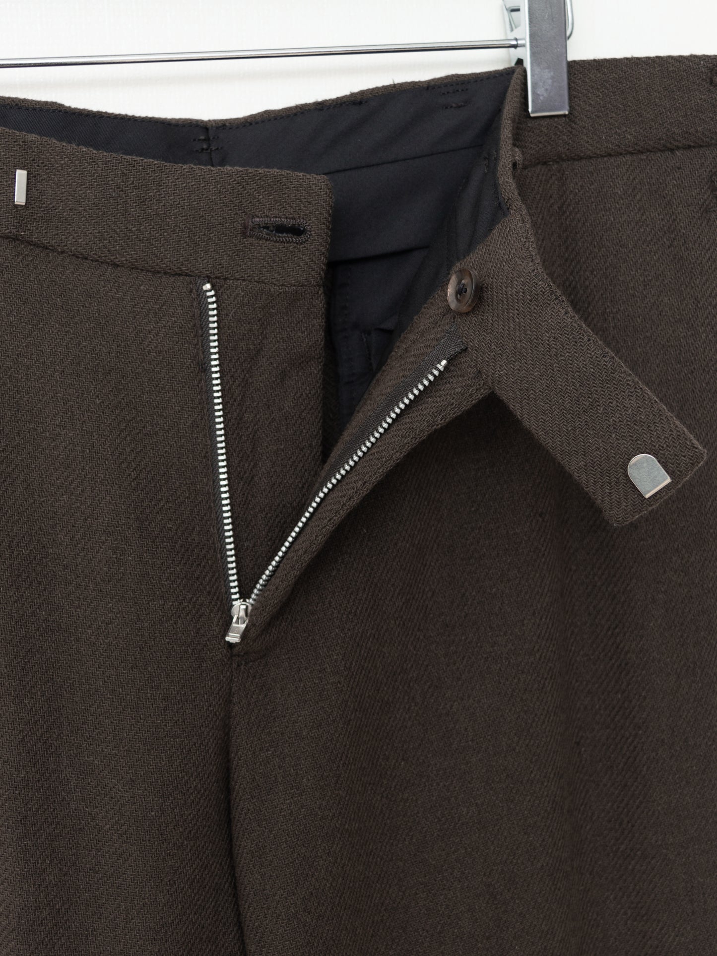 a/w 06 flat front pants chestnut ∙ wool nylon ∙ medium
