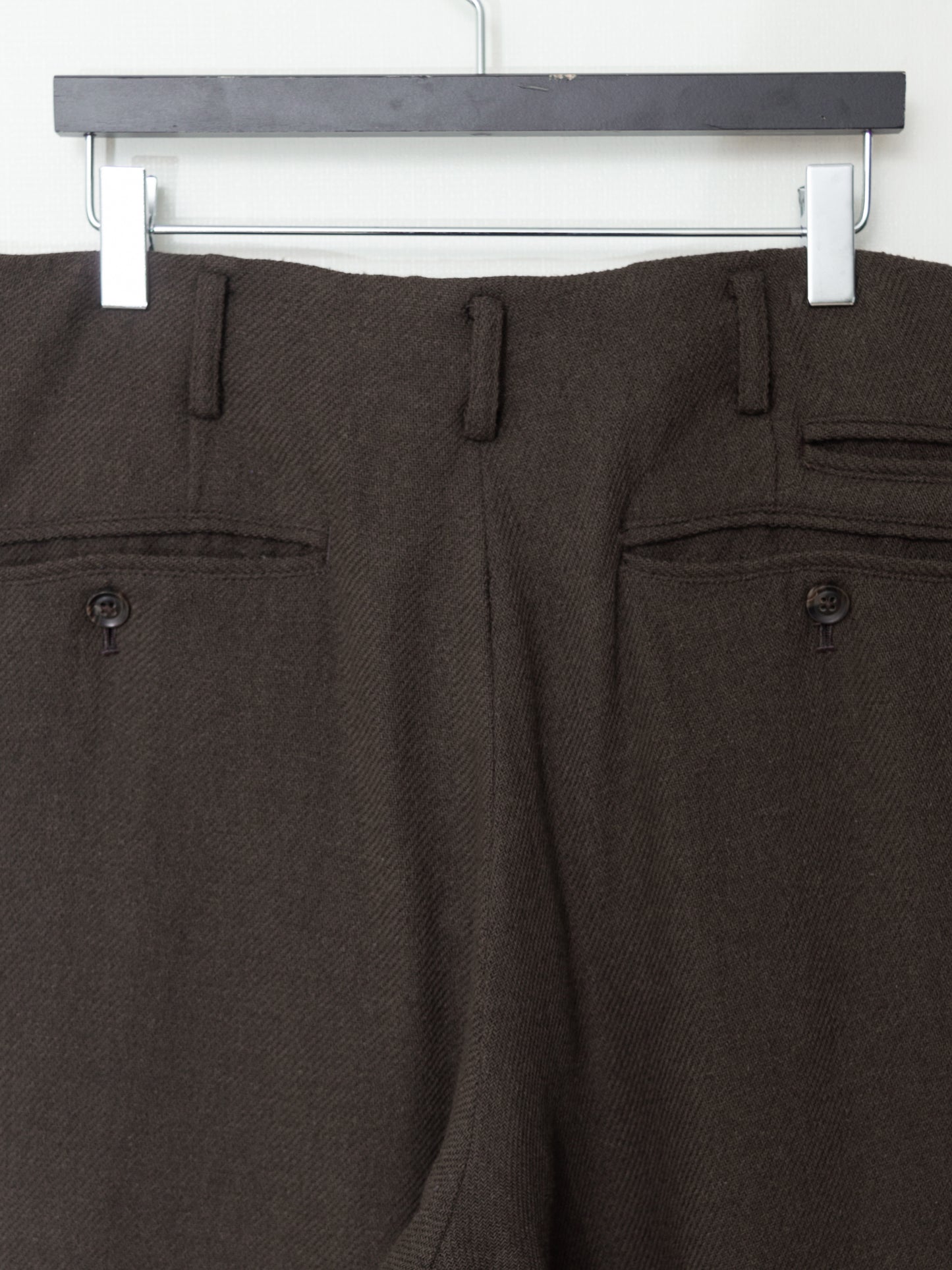 a/w 06 flat front pants chestnut ∙ wool nylon ∙ medium