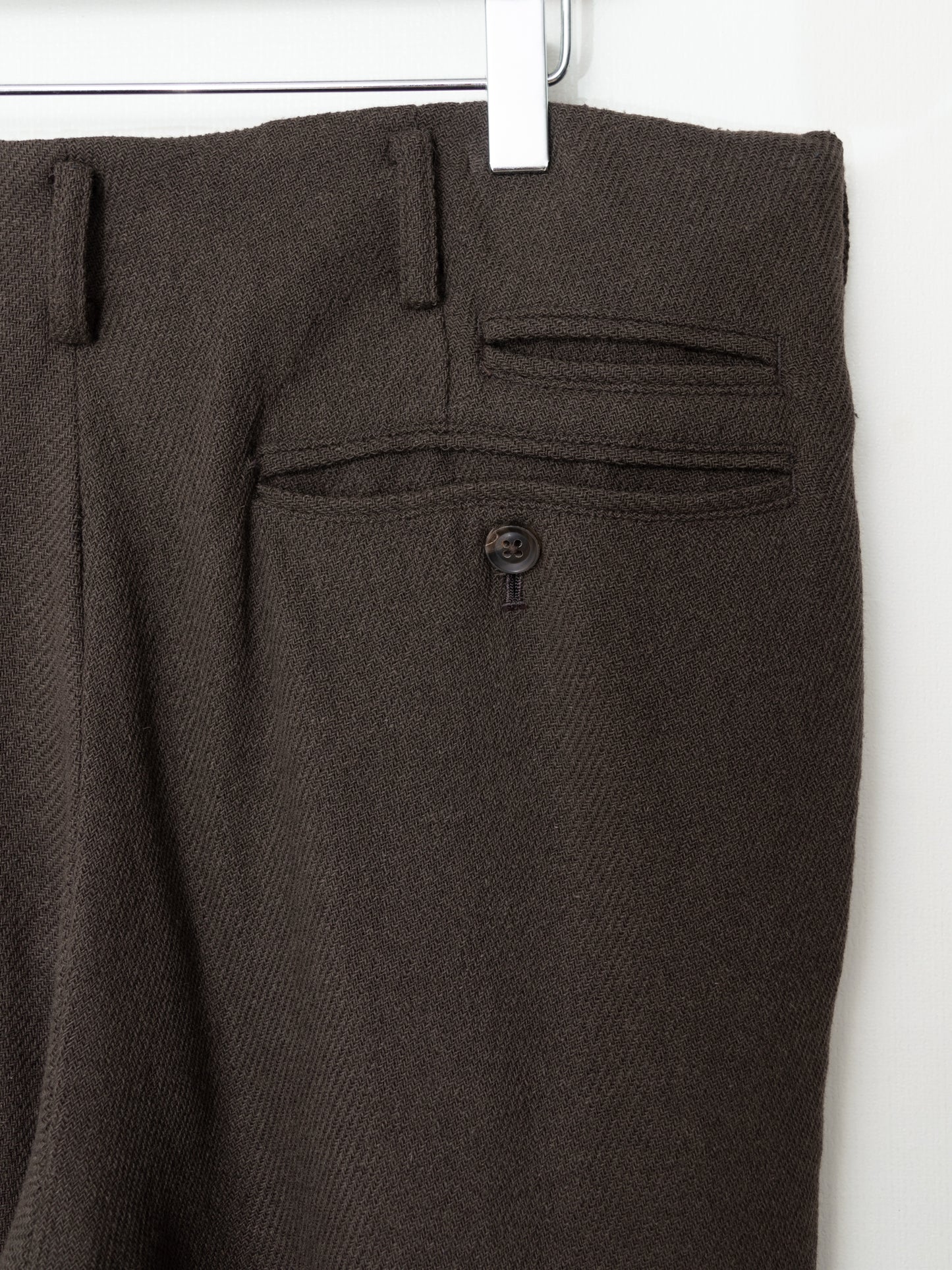 a/w 06 flat front pants chestnut ∙ wool nylon ∙ medium