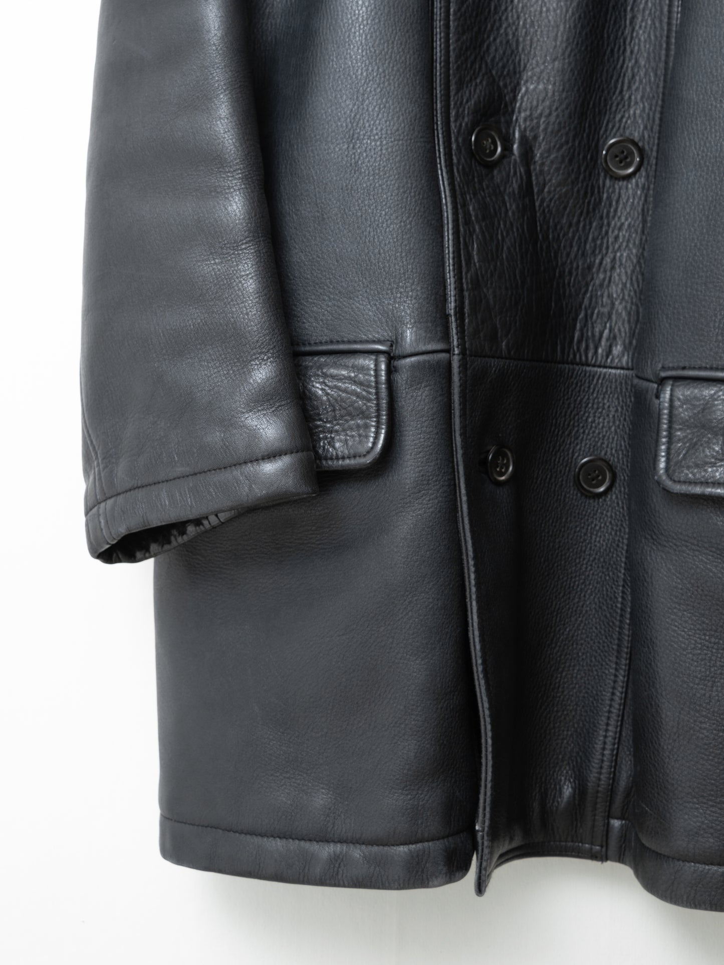 le corbusier jacket black ∙ heavy cowhide ∙ one size