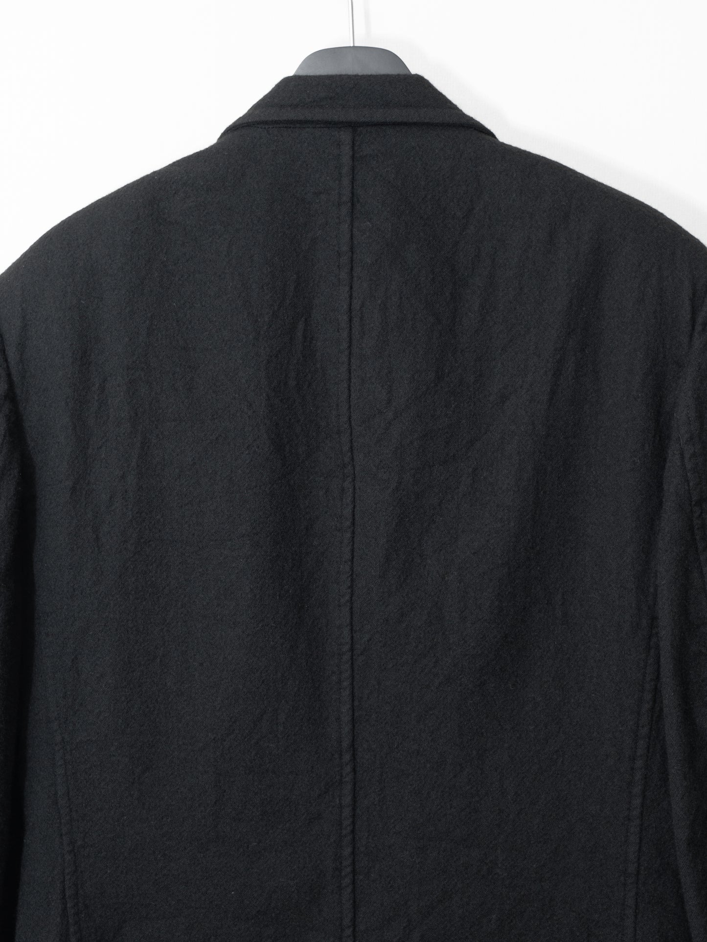 a/w 03 peak lapel tailored jacket black ∙ wool ∙ sample